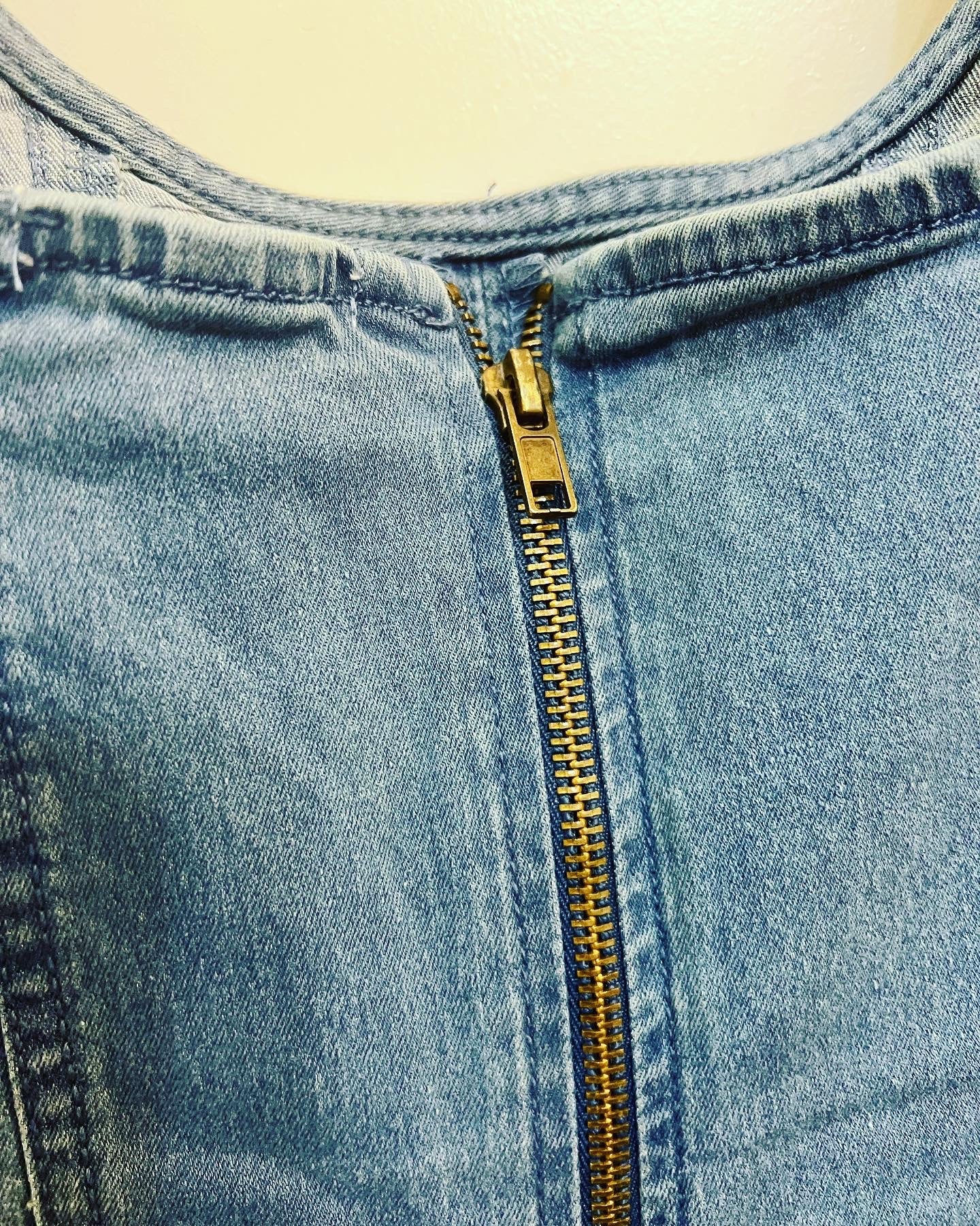 Denim Romper