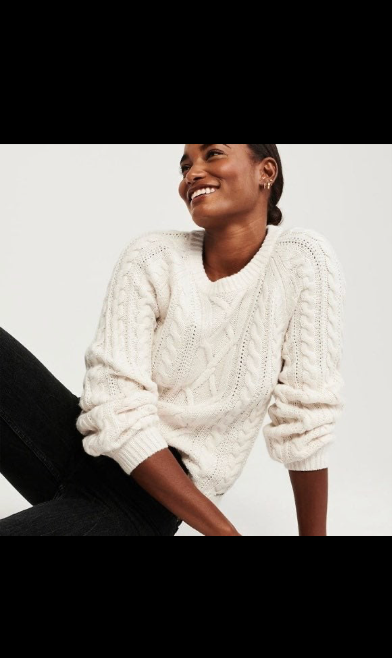 Abercrombie & Fitch Cable Knit Sweater