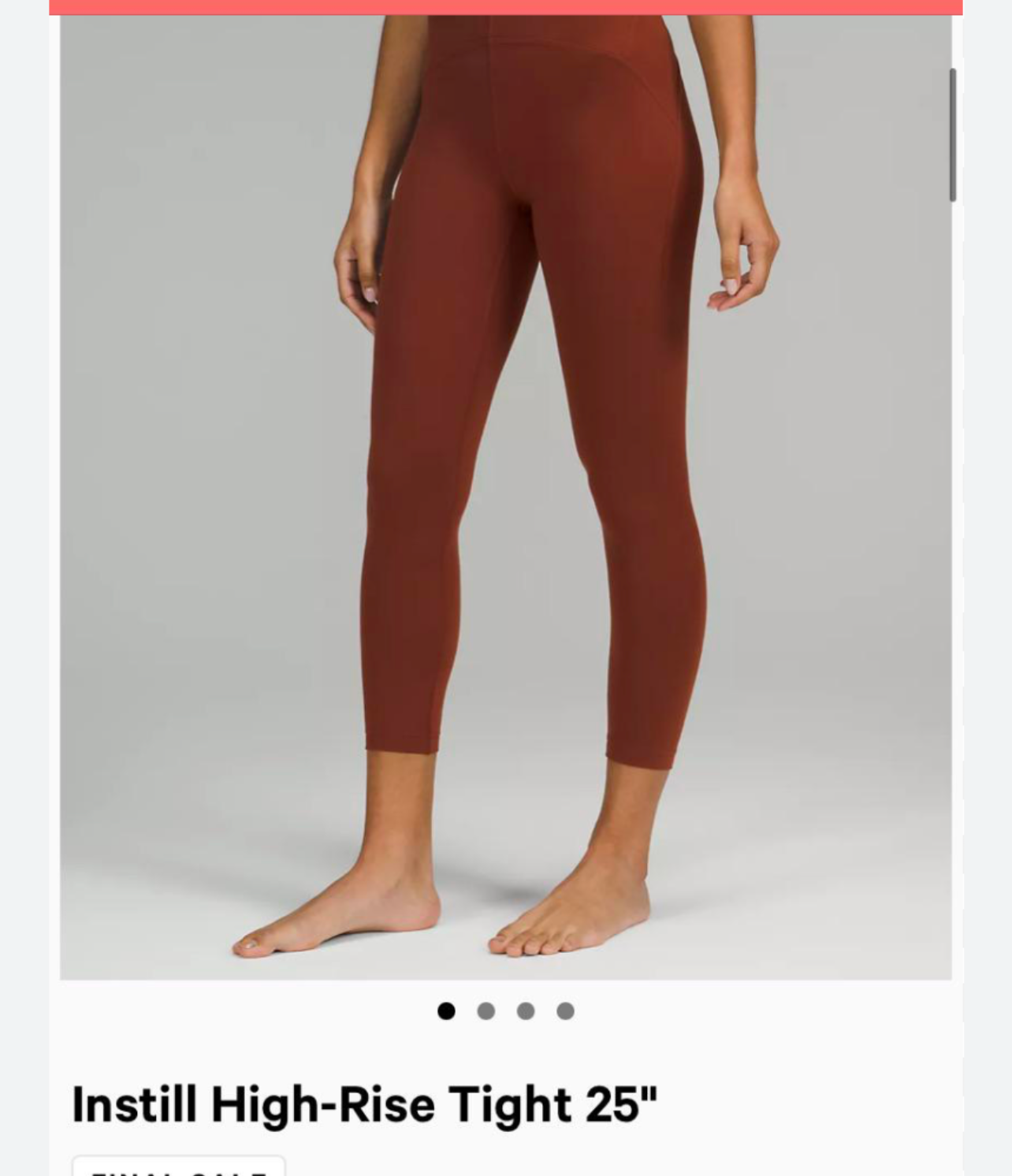 Lululemon Instill High Rise Tight