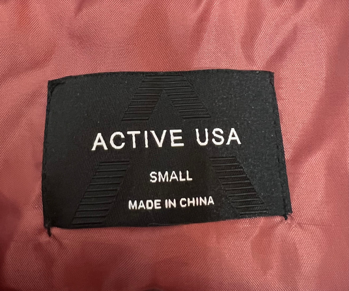 Active USA Pink Puffer Jacket