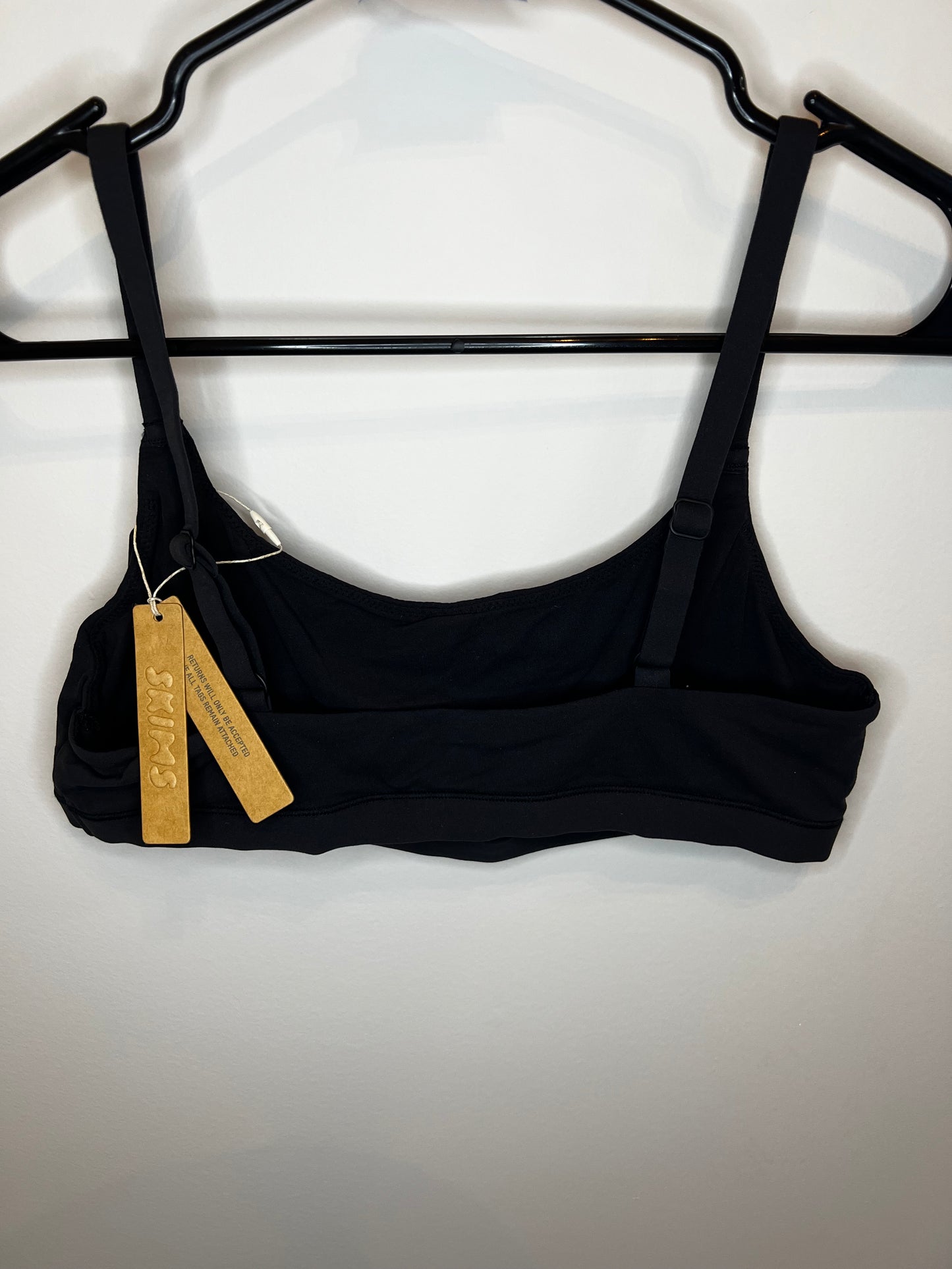 SKIMS Black Scoopneck Bralette