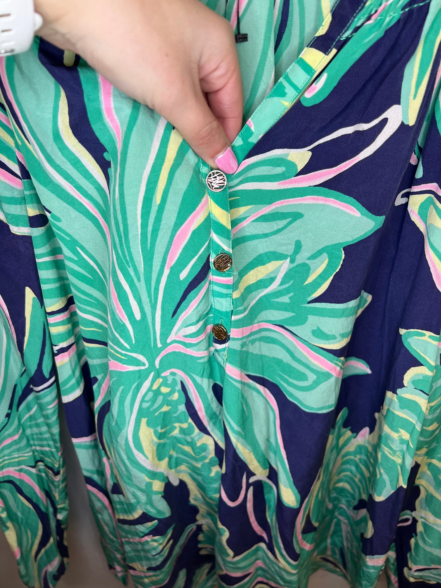 Lilly Pulitzer Button Front Long Sleeve