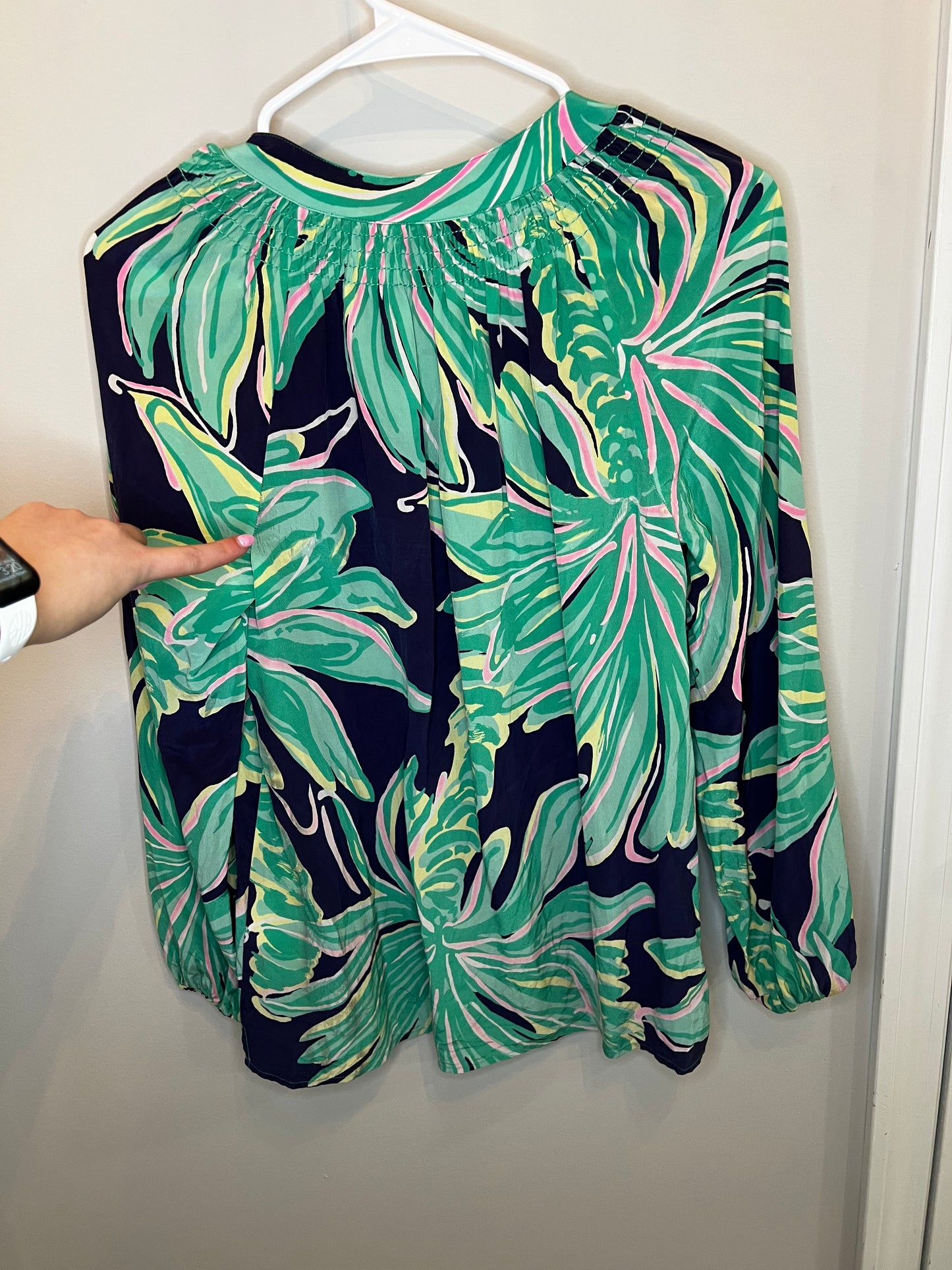Lilly Pulitzer Button Front Long Sleeve