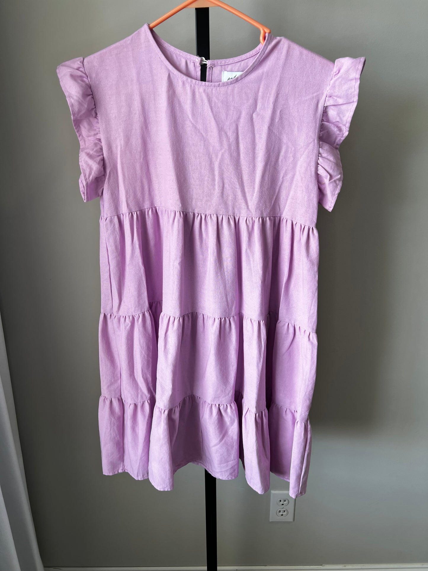 Petal & Pup Pink Tiered Mini Dress
