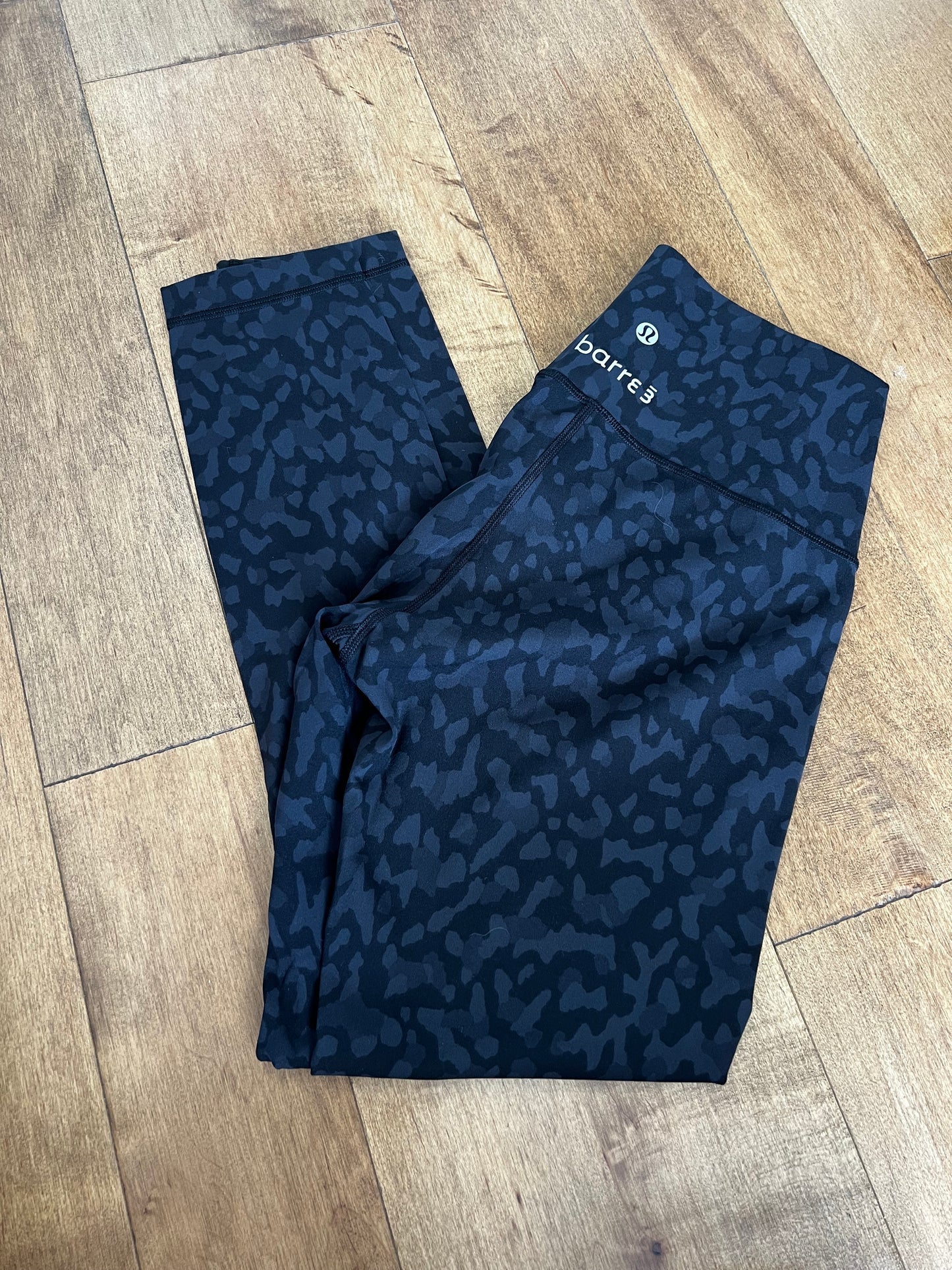 Lululemon X Barre Wunder Under Luxtreme Black Camo Legging