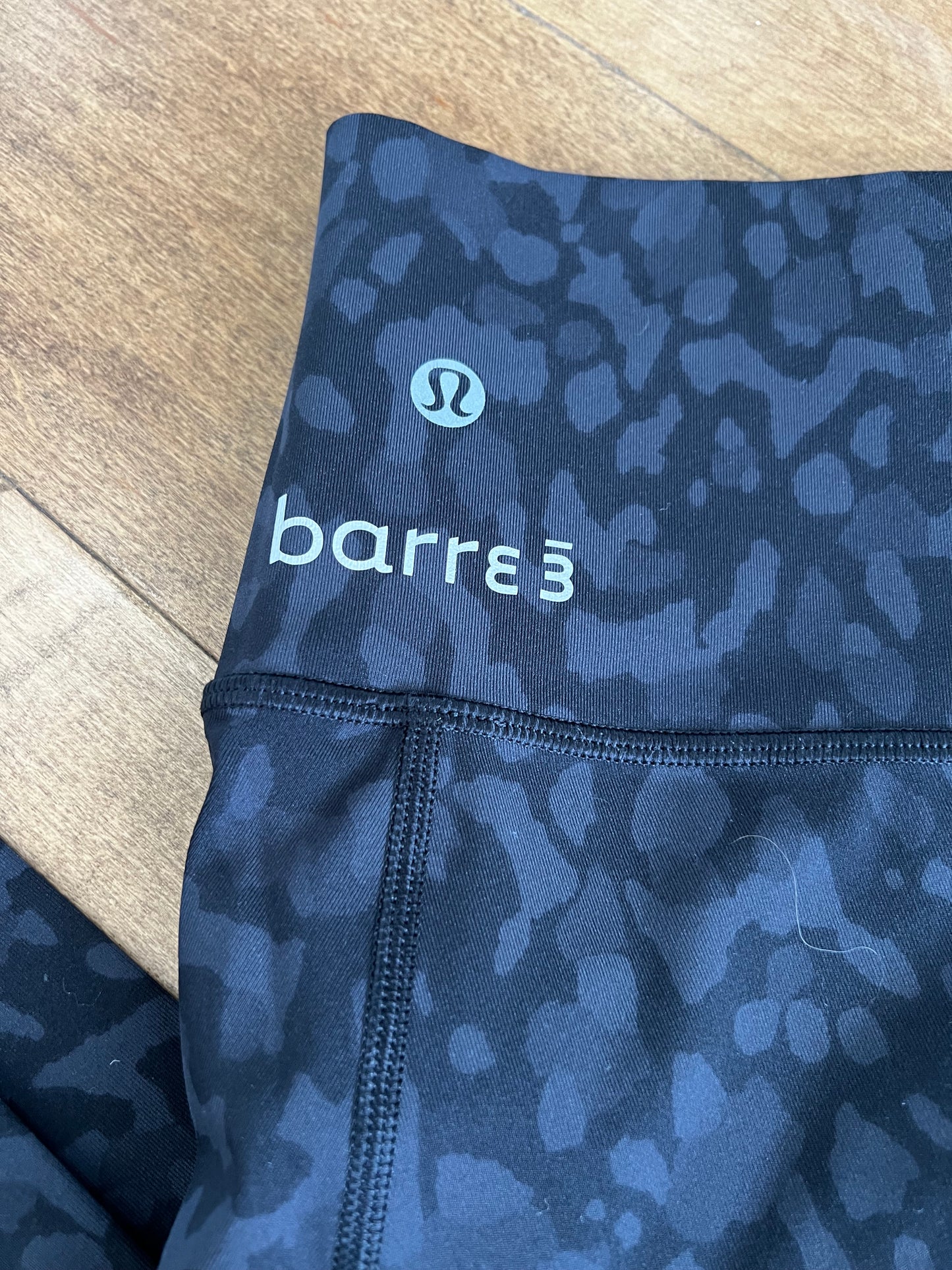 Lululemon X Barre Wunder Under Luxtreme Black Camo Legging