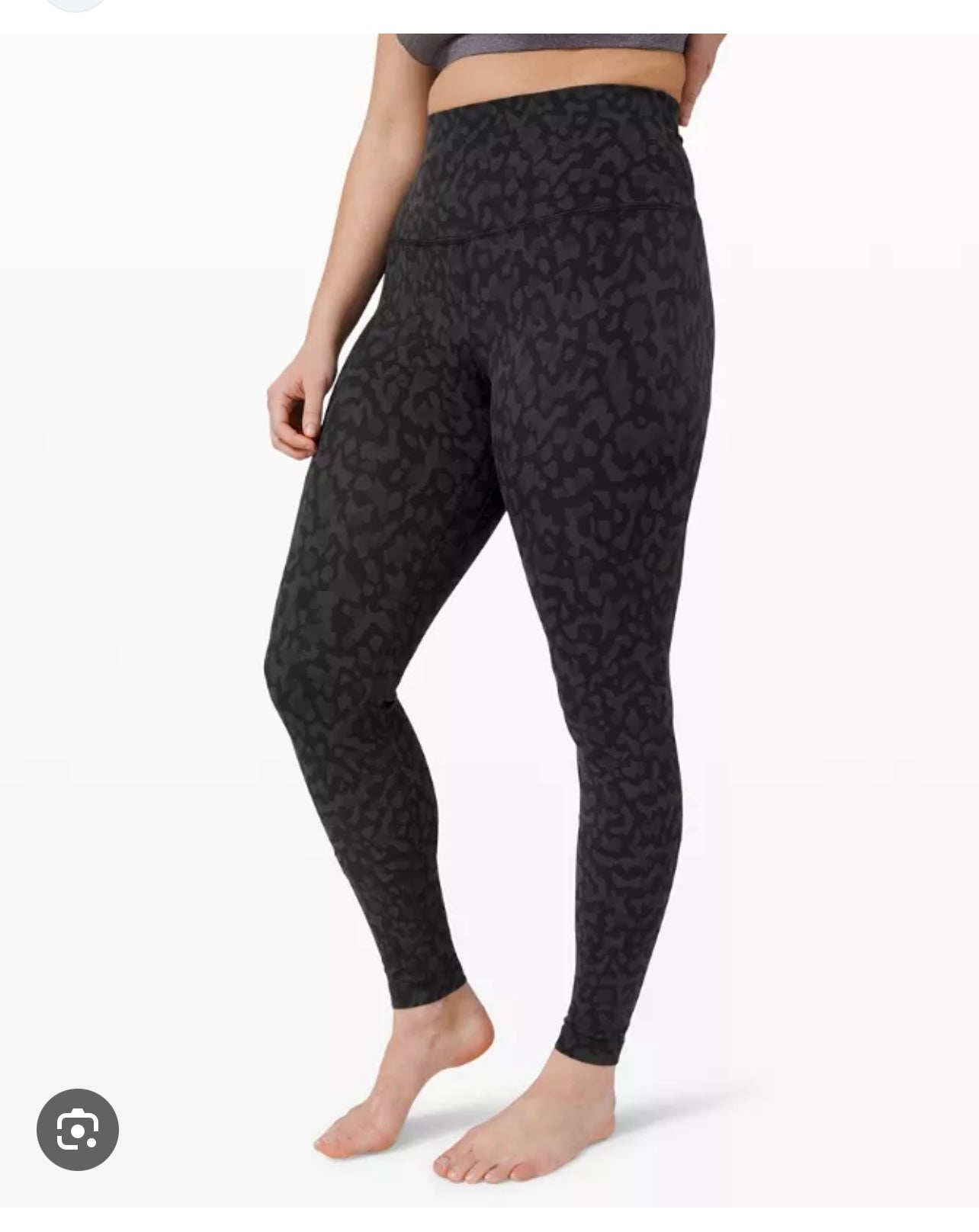 Lululemon X Barre Wunder Under Luxtreme Black Camo Legging
