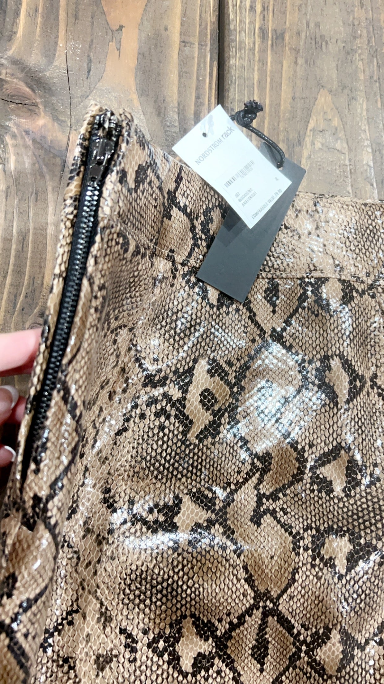 Blank NYC Snakeskin Skirt