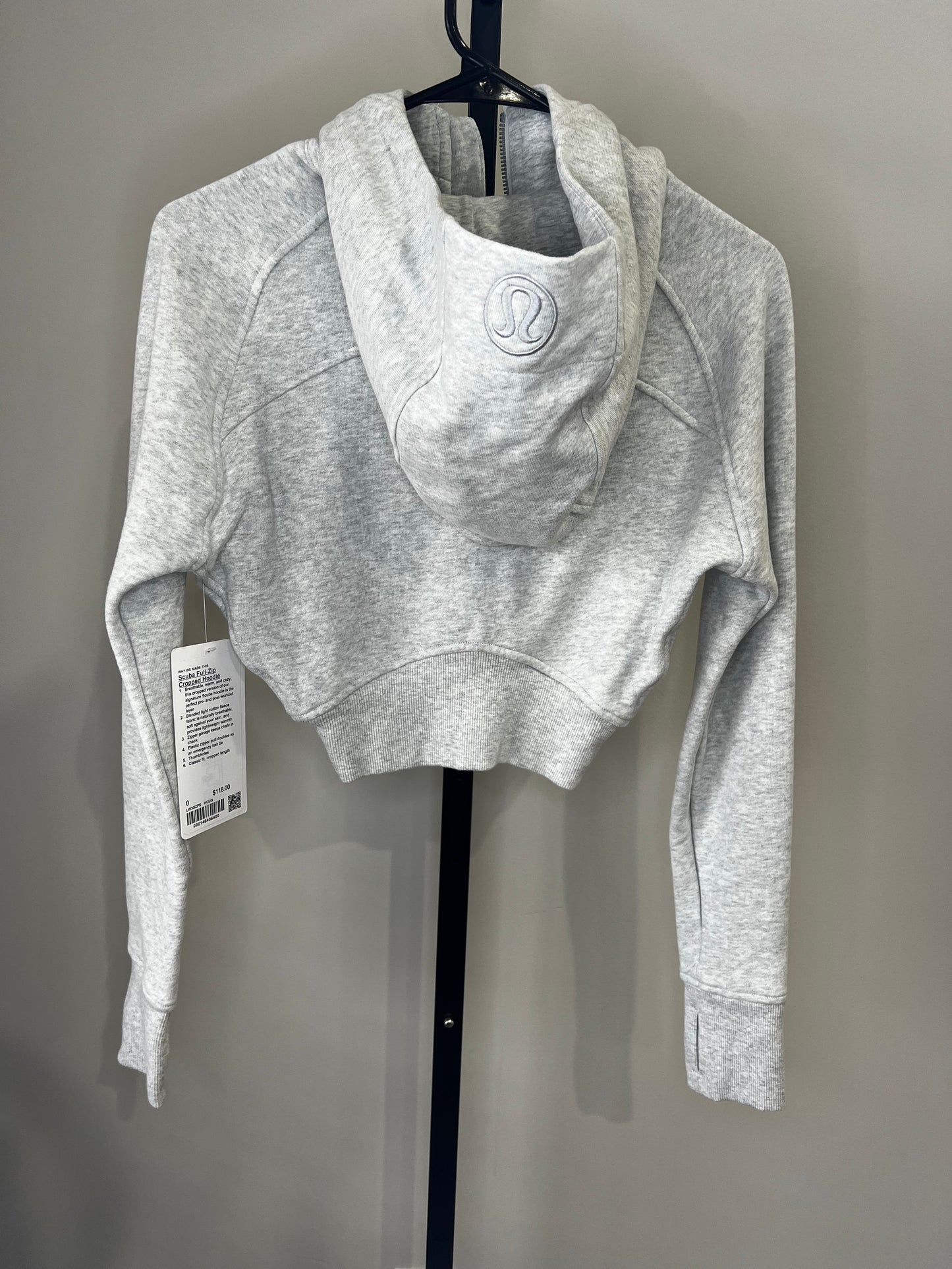 Lululemon Cropped Full Zip Scuba Jacket- 0