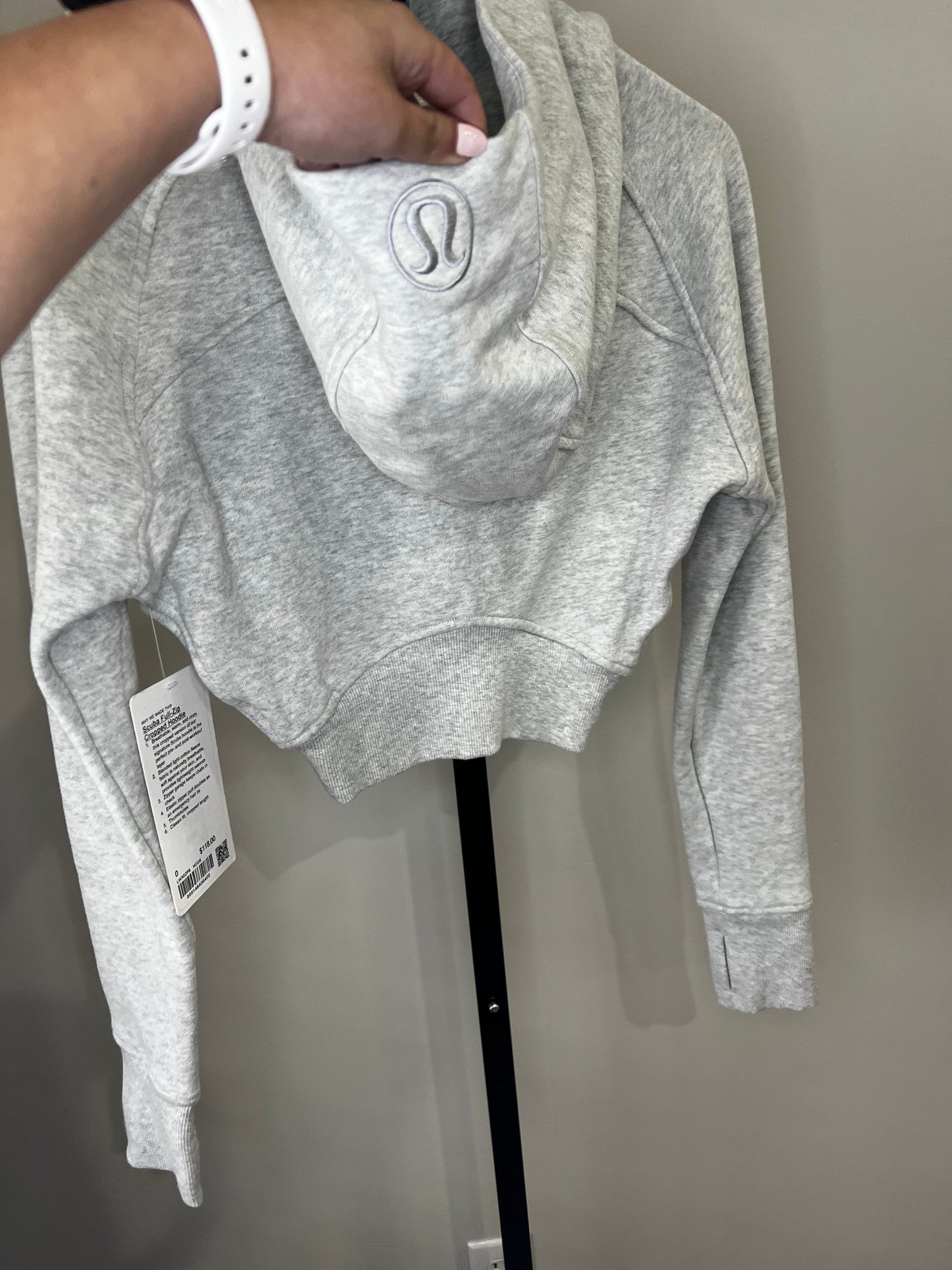 Lululemon Cropped Full Zip Scuba Jacket- 0