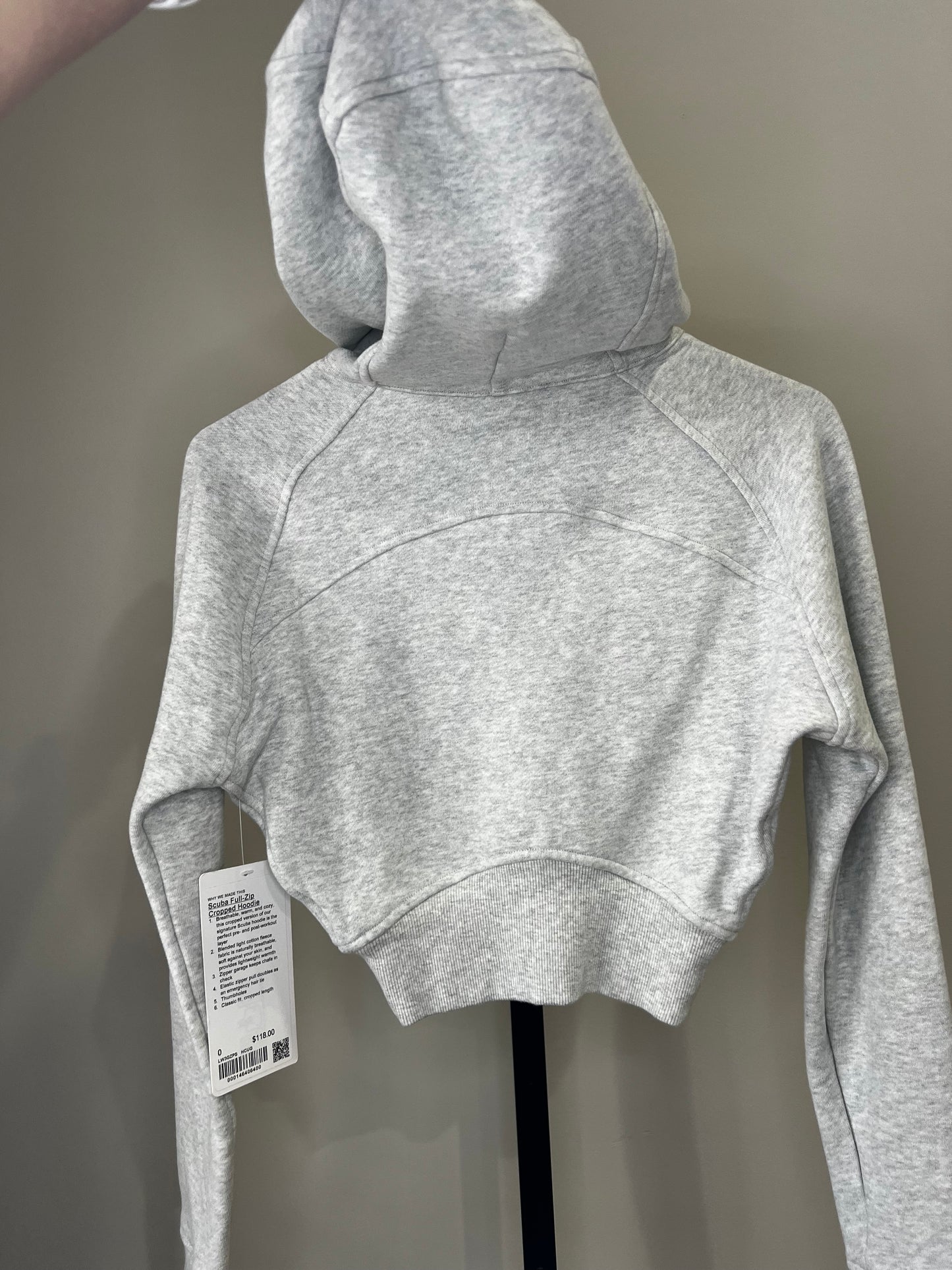 Lululemon Cropped Full Zip Scuba Jacket- 0