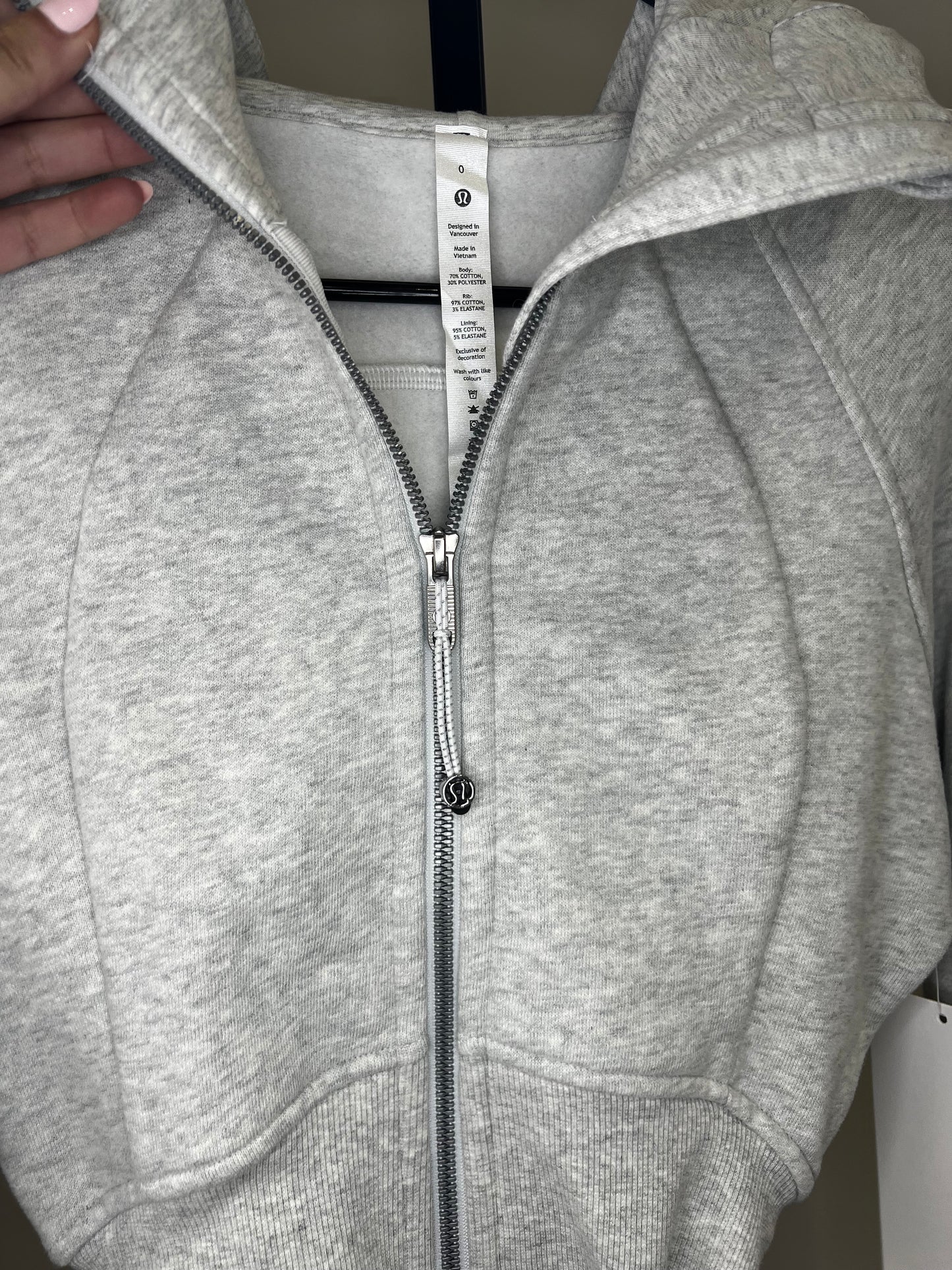 Lululemon Cropped Full Zip Scuba Jacket- 0