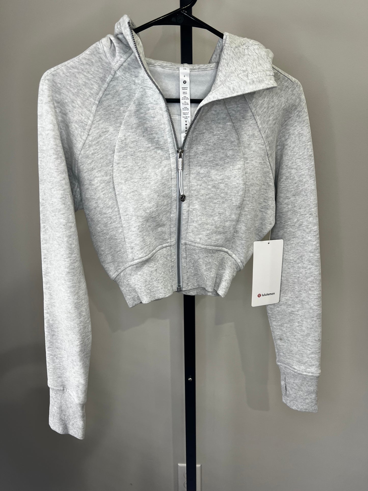 Lululemon Cropped Full Zip Scuba Jacket- 0