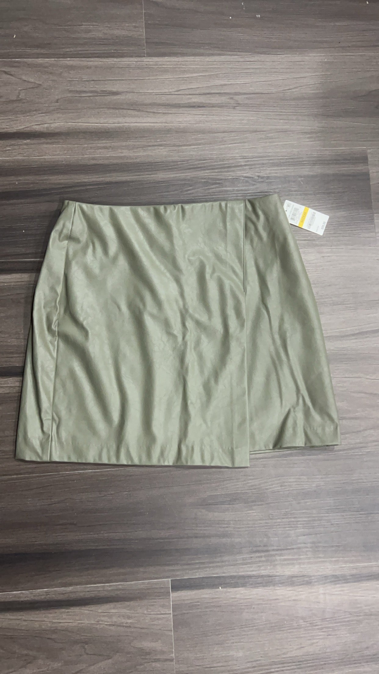 Bar III Green Pleather Skirt