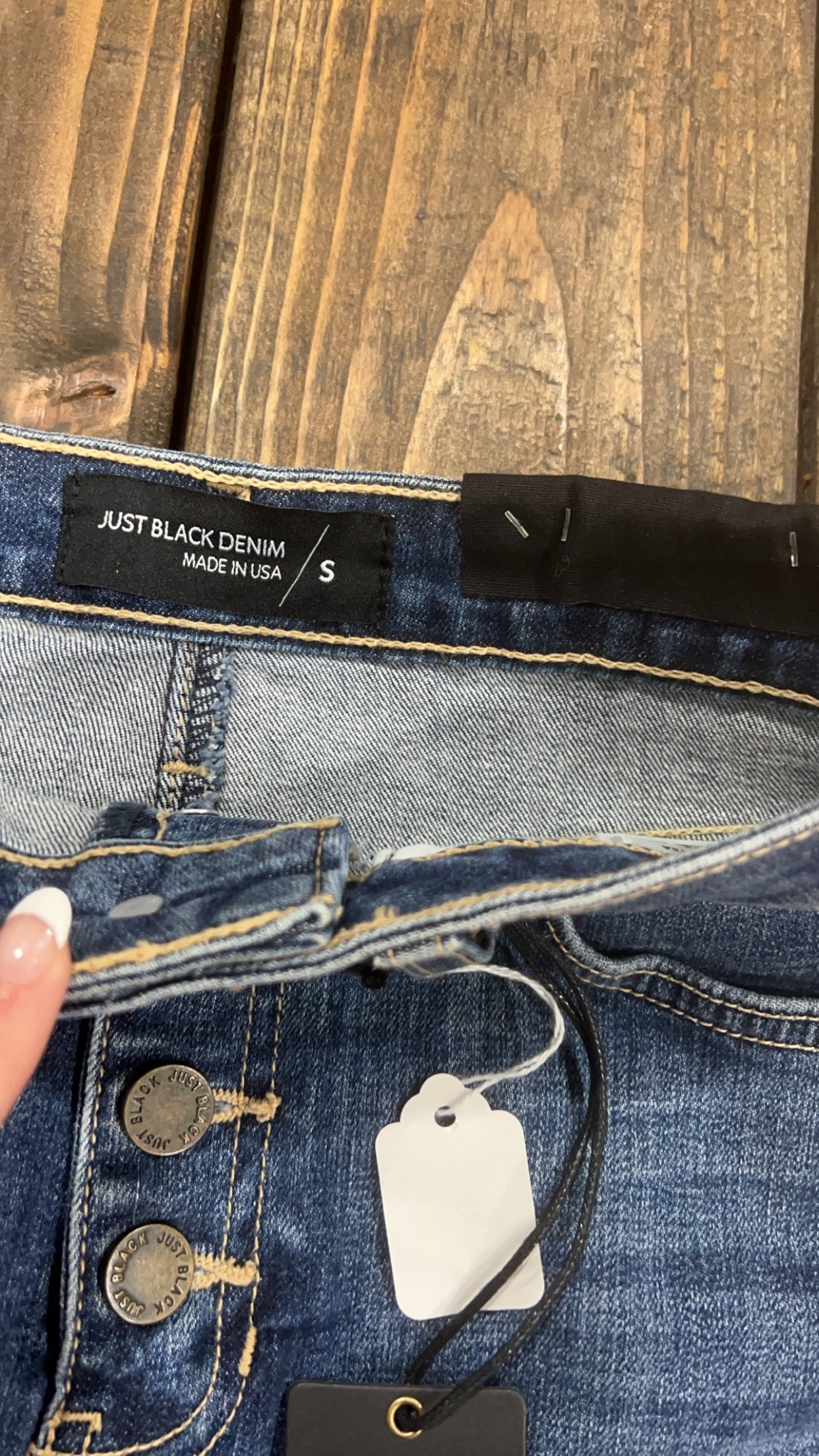 Just Black Denim Denim Skirt- Small