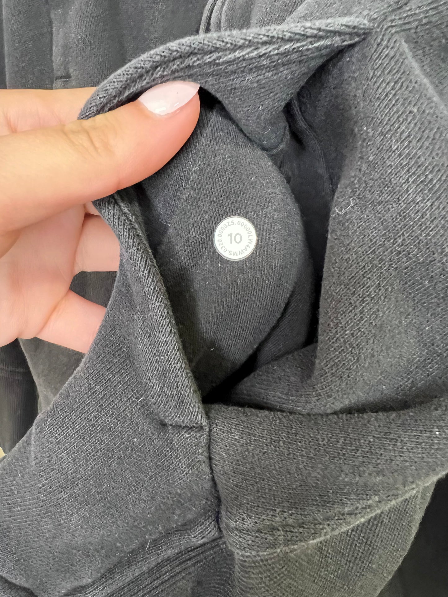 Lululemon Black Full Zip Scuba Hooded Jacket- Sz 10