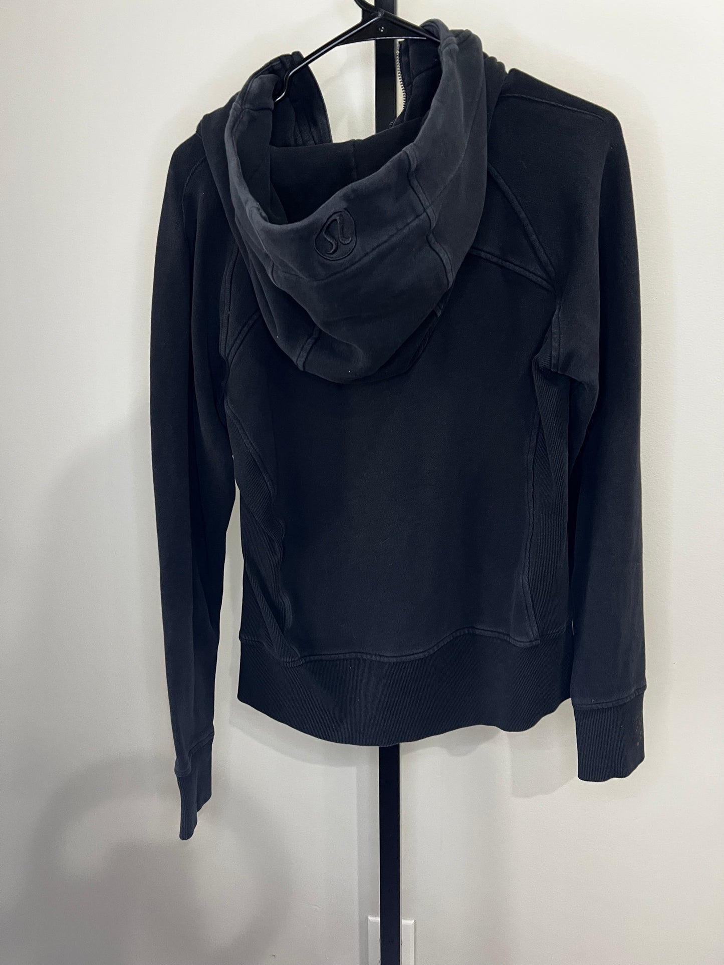 Lululemon Black Full Zip Scuba Hooded Jacket- Sz 10