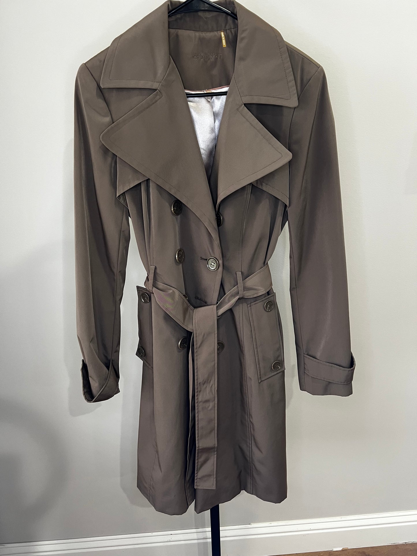 Calvin Klein Trench Coat- Small