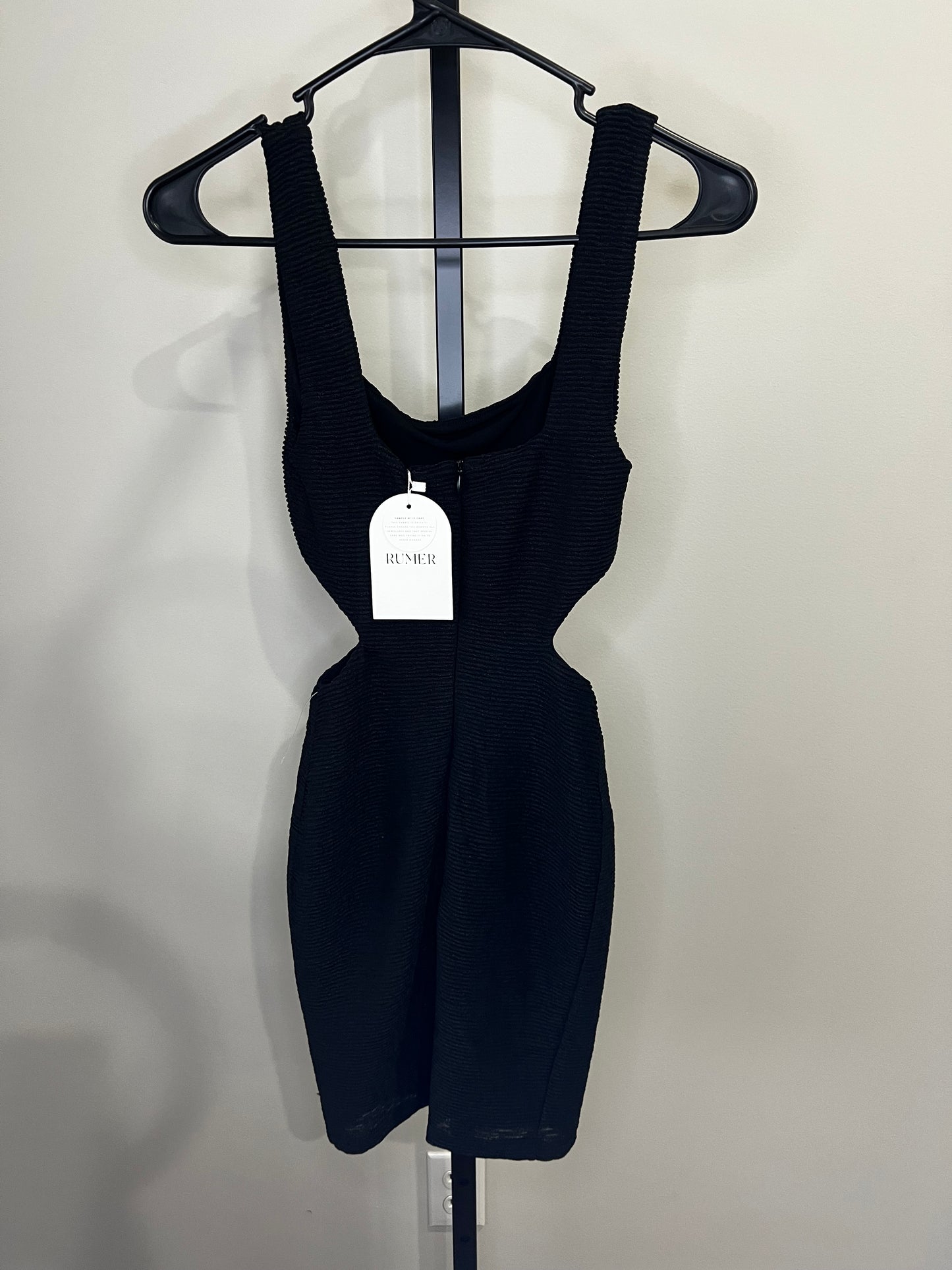 Rumer Black Cut-Out Mini Dress- Sz XS