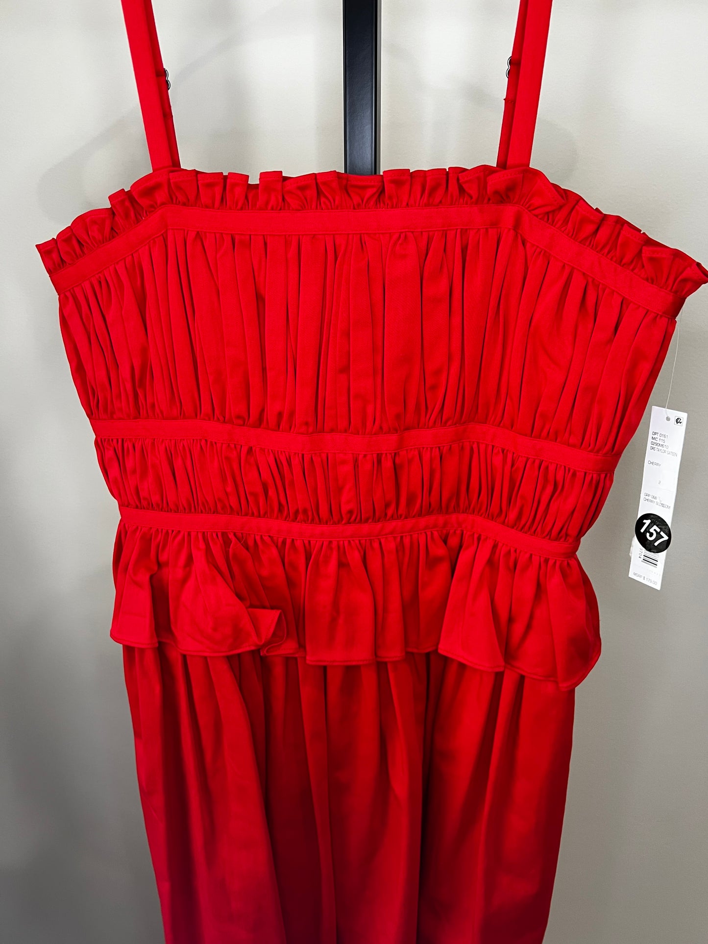 Antonio Melani Red Midi Dress- Sz 2