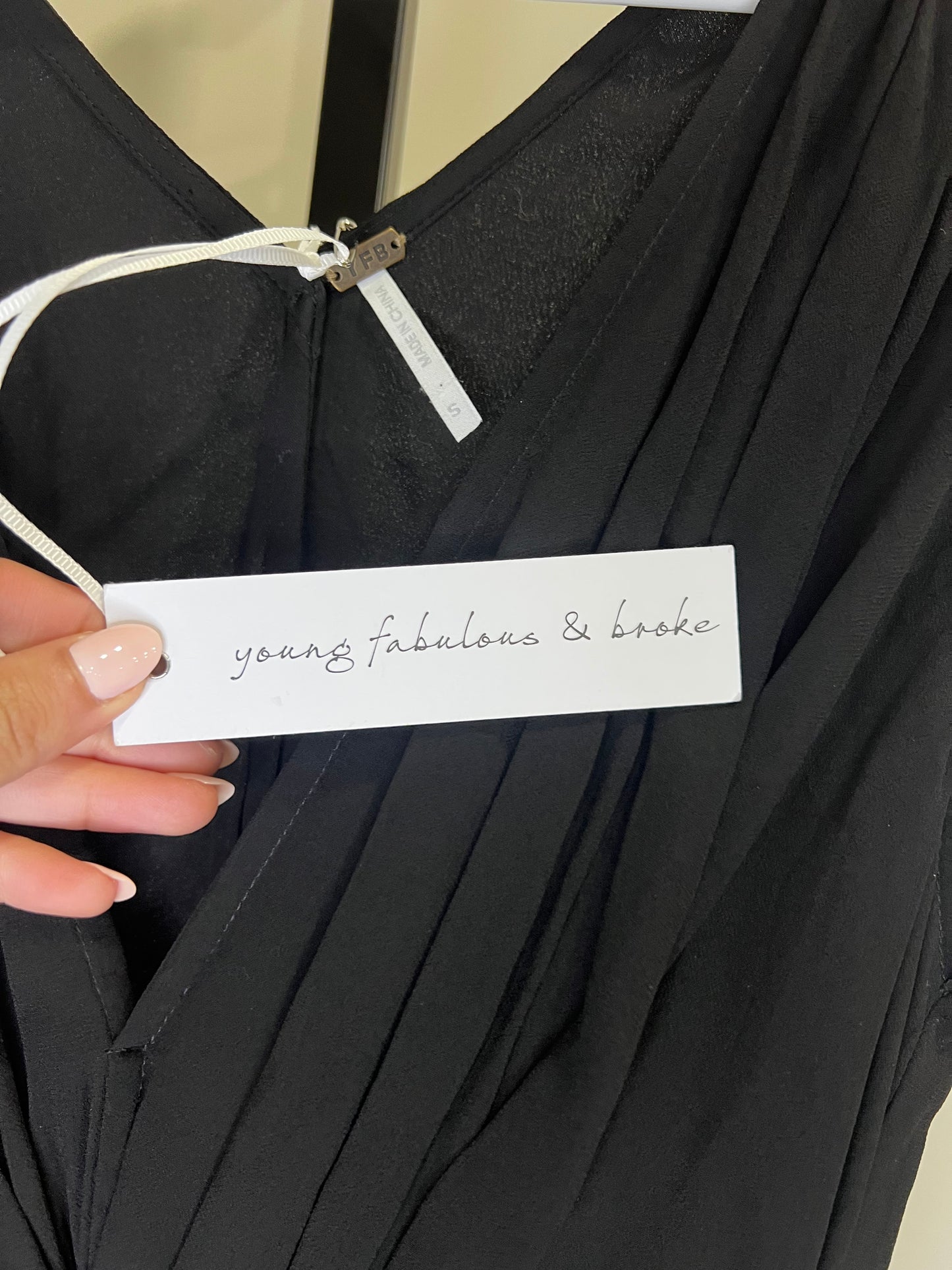 Young Fabulous & Broke Black Maxi Dress- Small