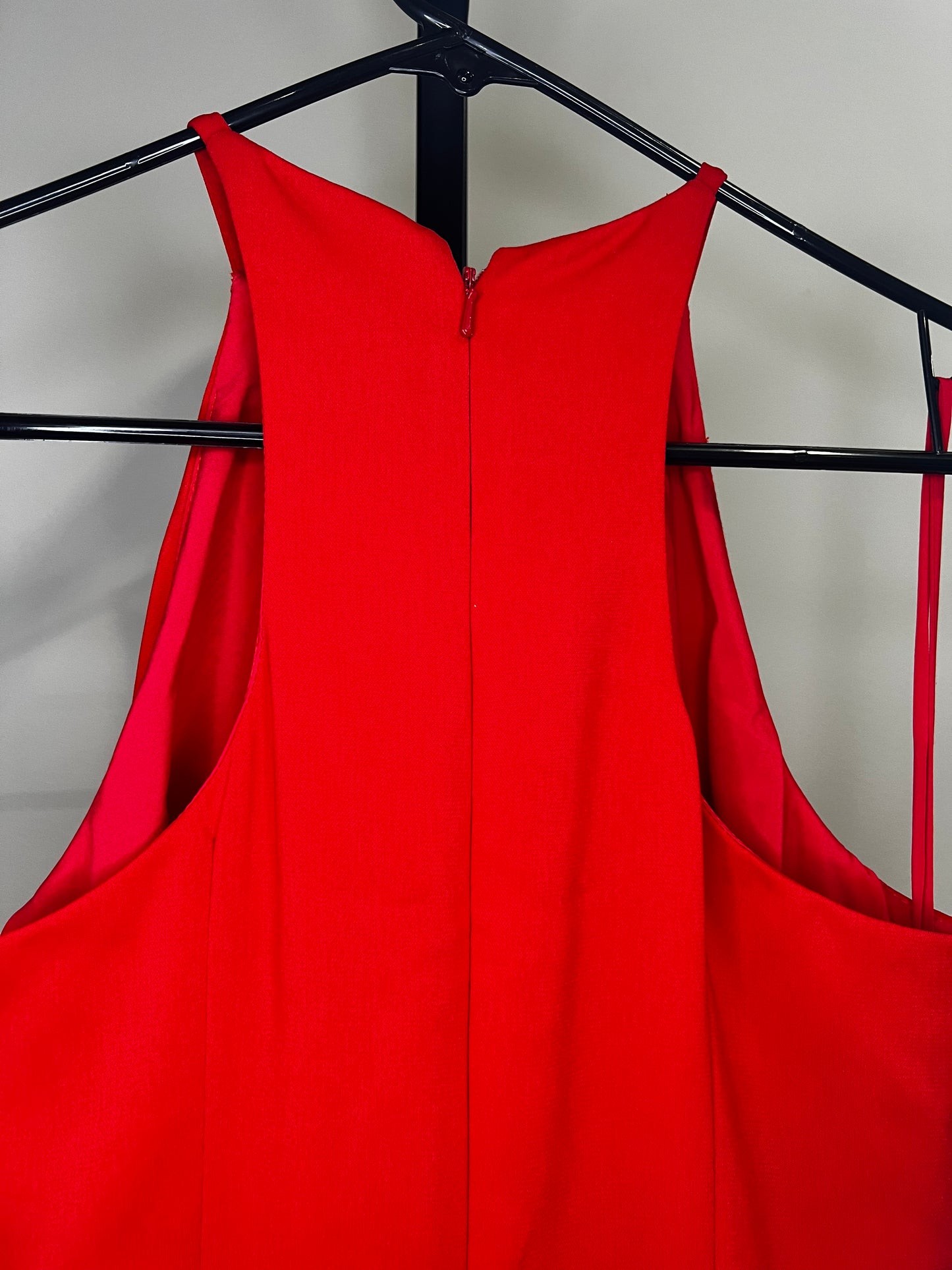 Badgley Mischka Red High Neck Maxi Dress- Sz 2