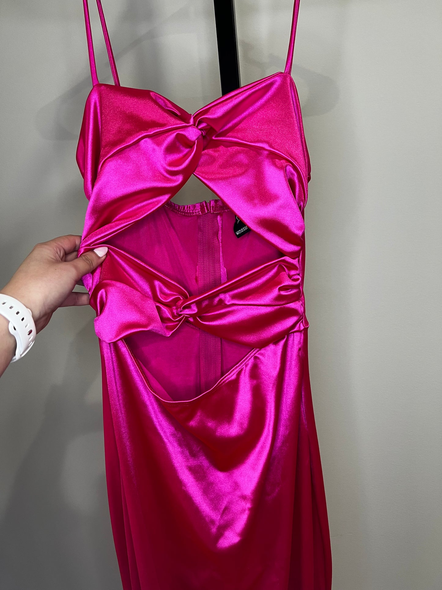 Windsor Pink Cutout Maxi Dress- XXS/XS
