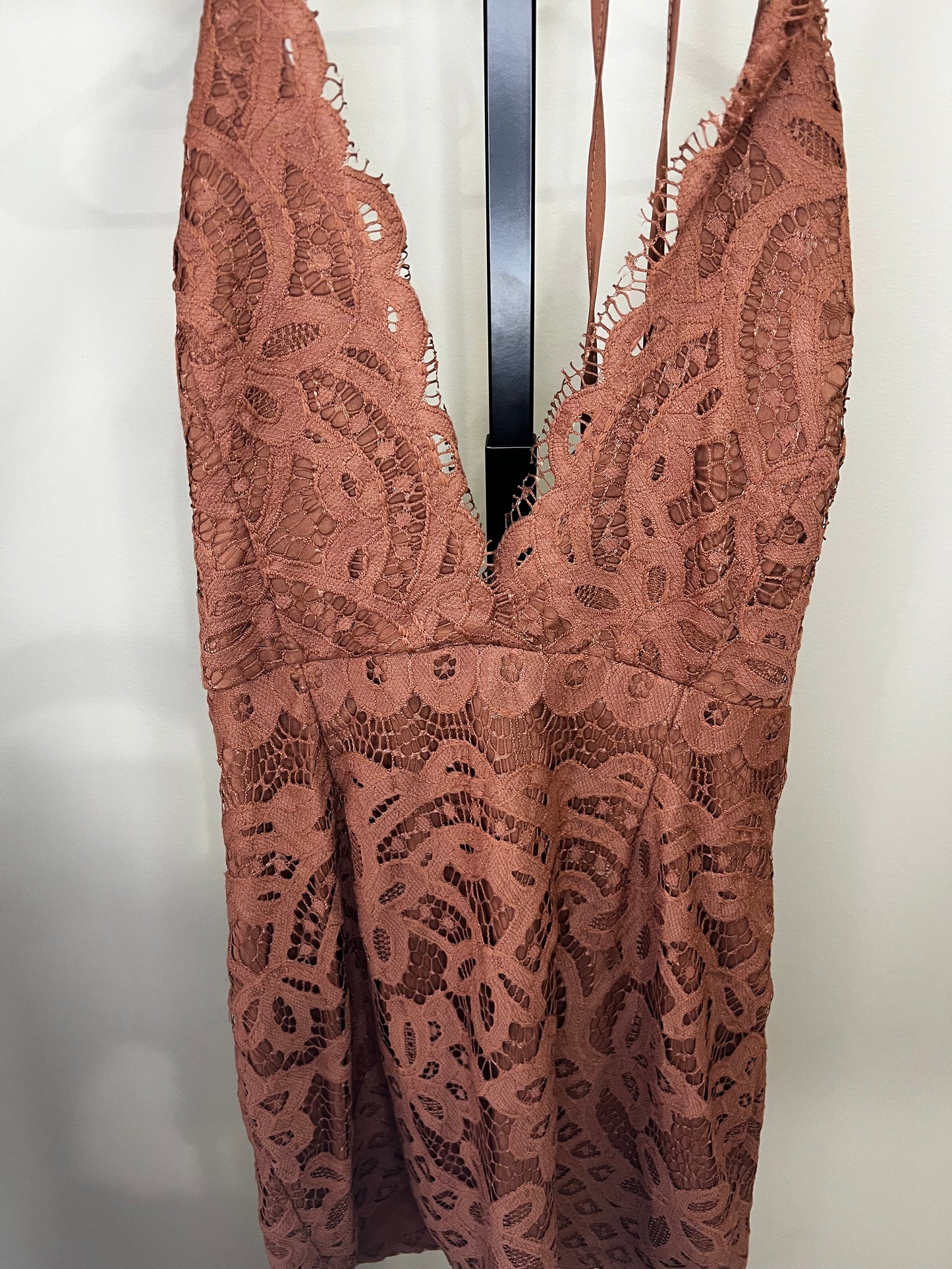 TOBI Lace Mini Halter Dress- Medium