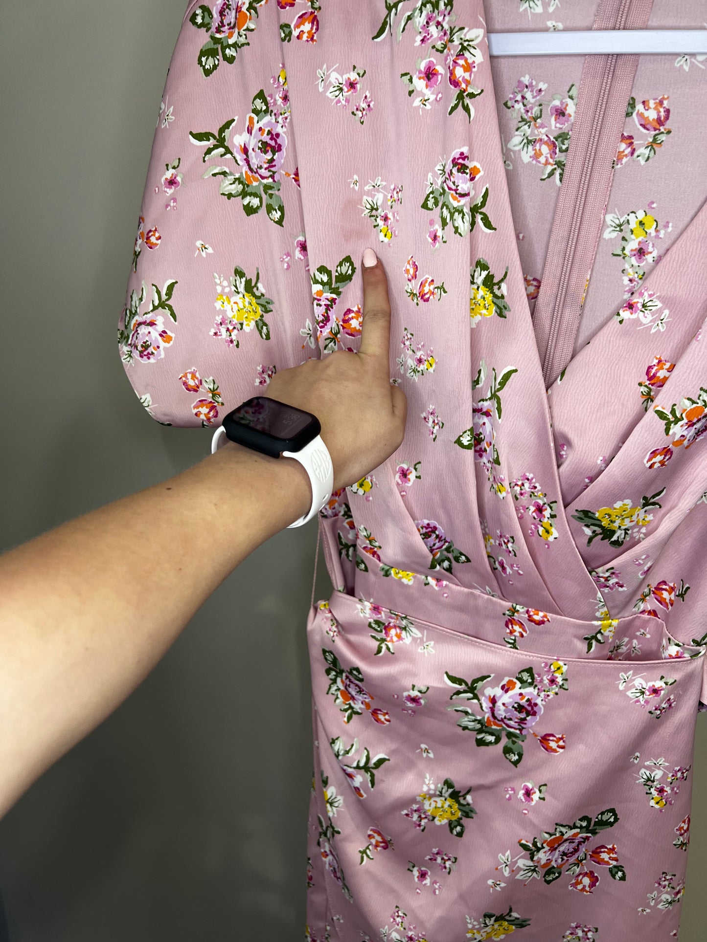 Charles Henry Floral Wrap Dress- XS