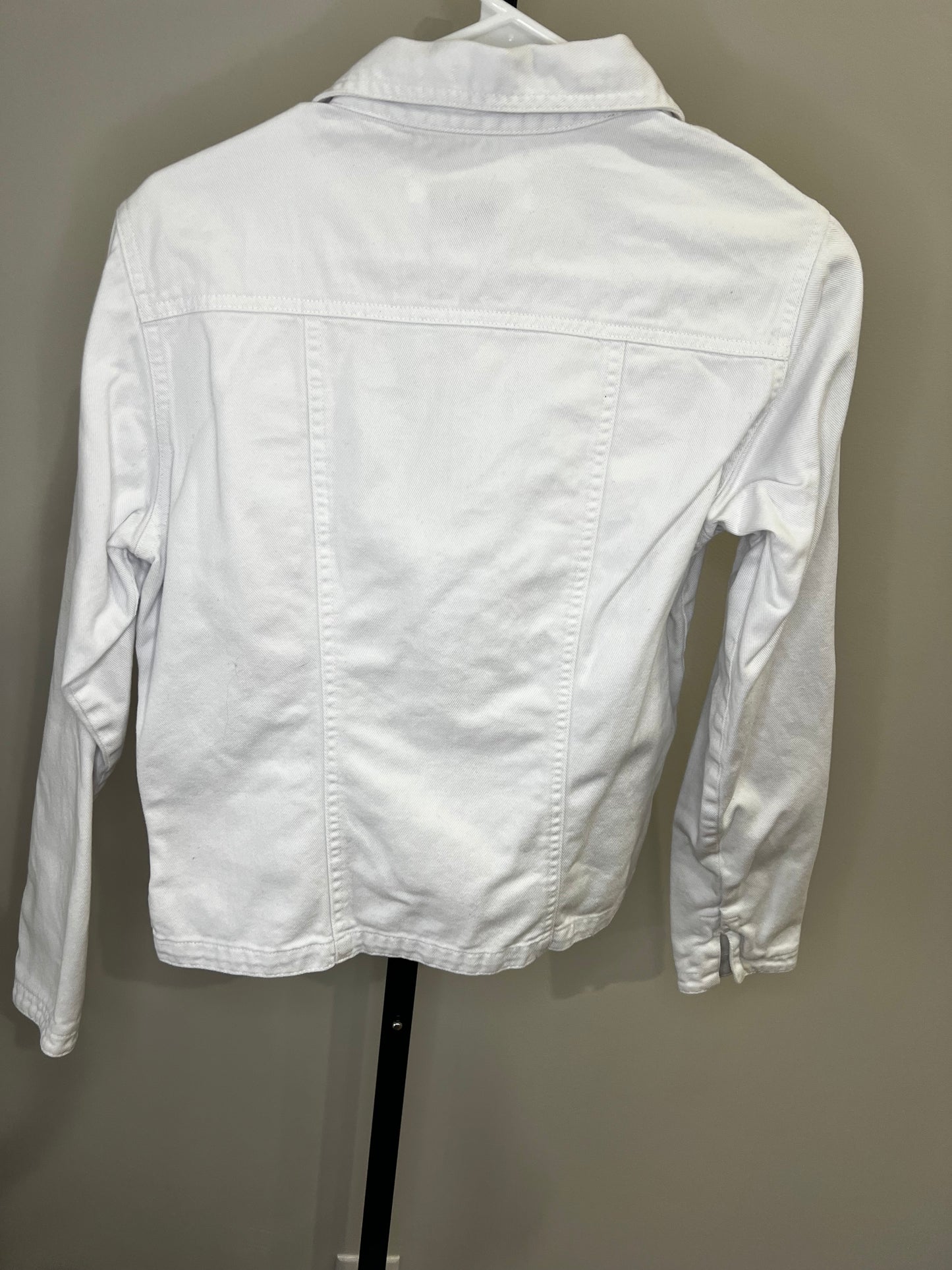 White Denim Jacket-Small