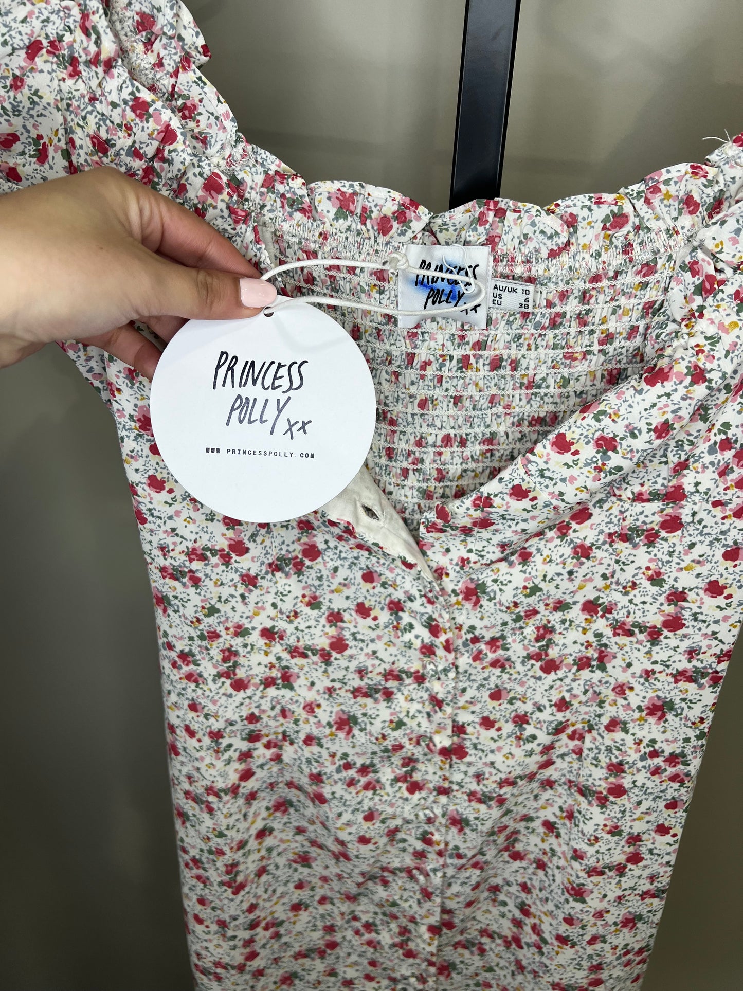 Princess Polly Floral Mini Dress- Sz 6