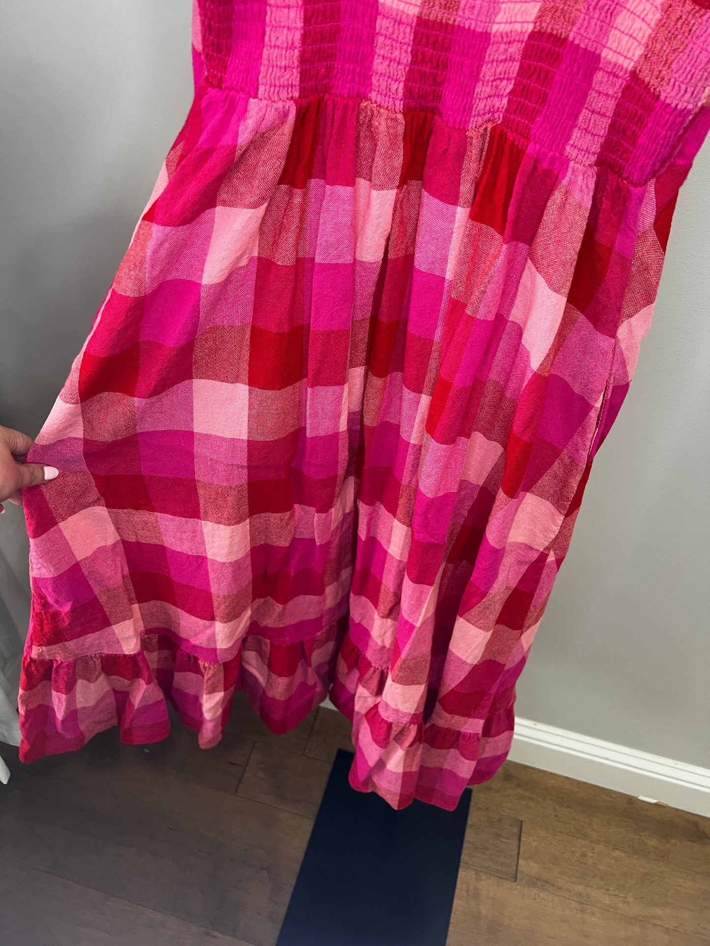 Kate Spade Checkered Midi Dress- XS
