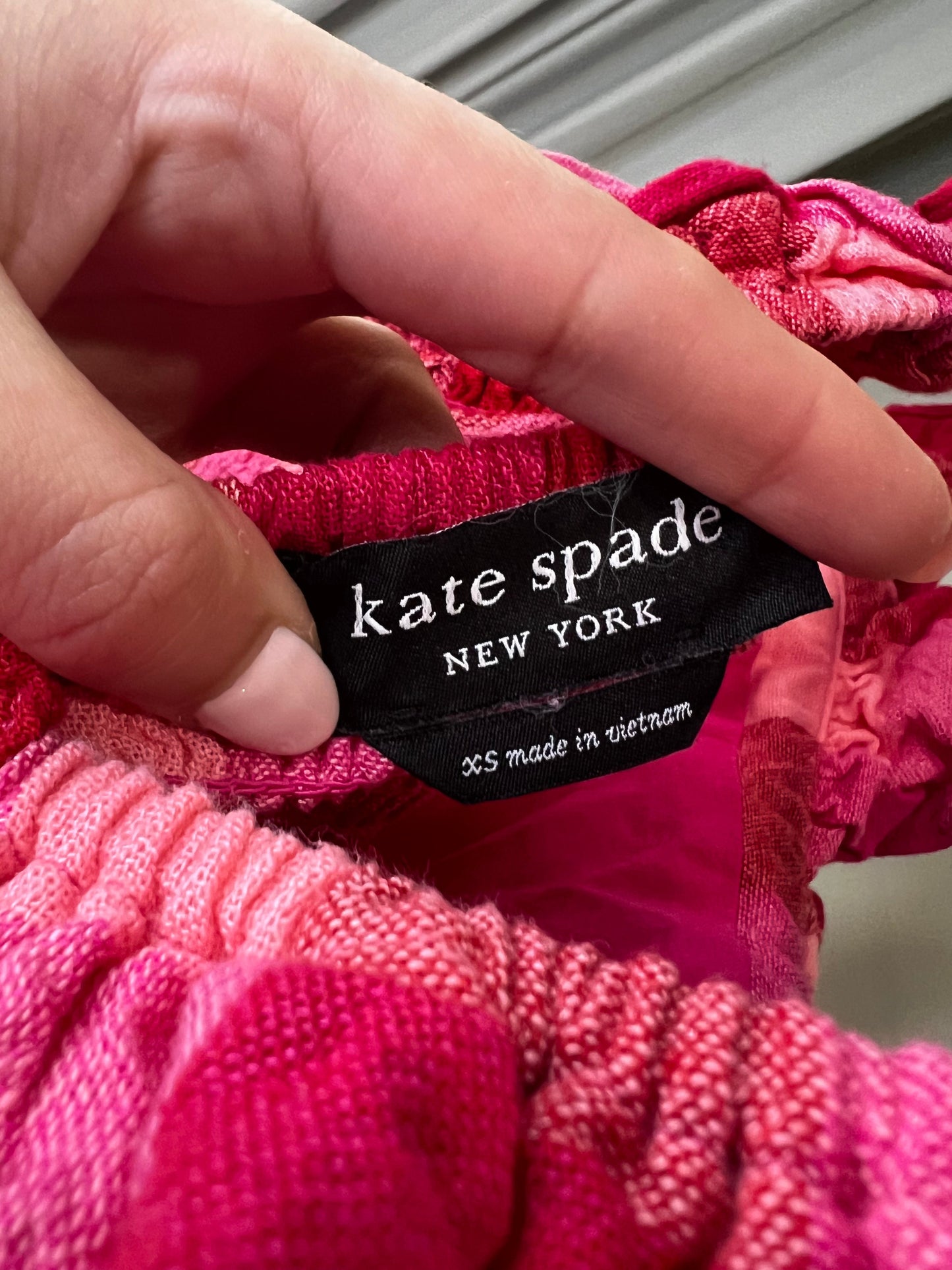 Kate Spade Checkered Midi Dress- XS