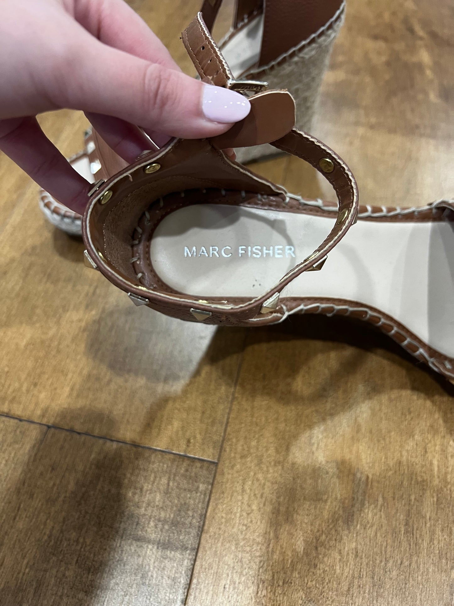 Marc Fisher Studded Wedges- Sz 8