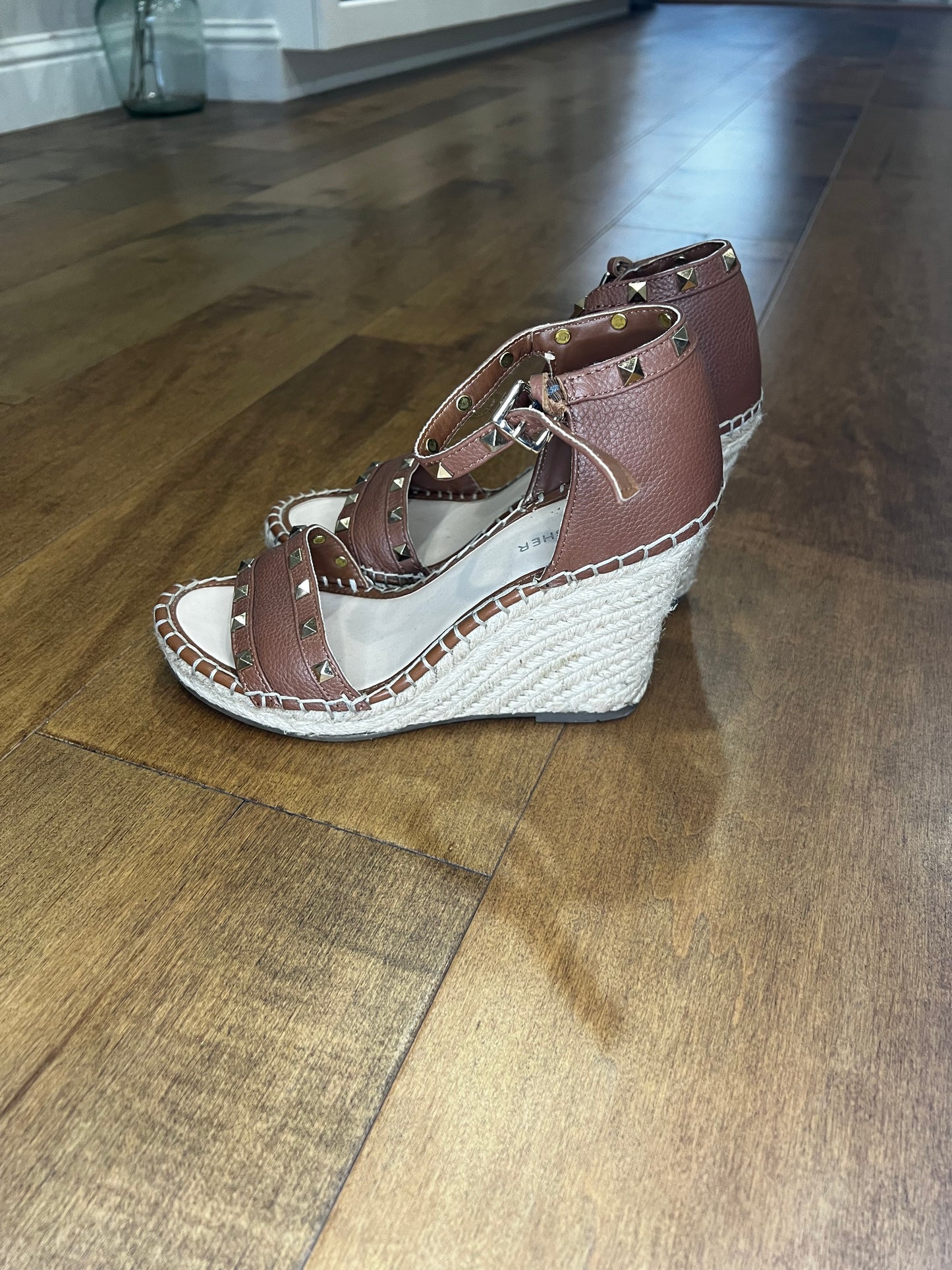 Marc Fisher Studded Wedges- Sz 8