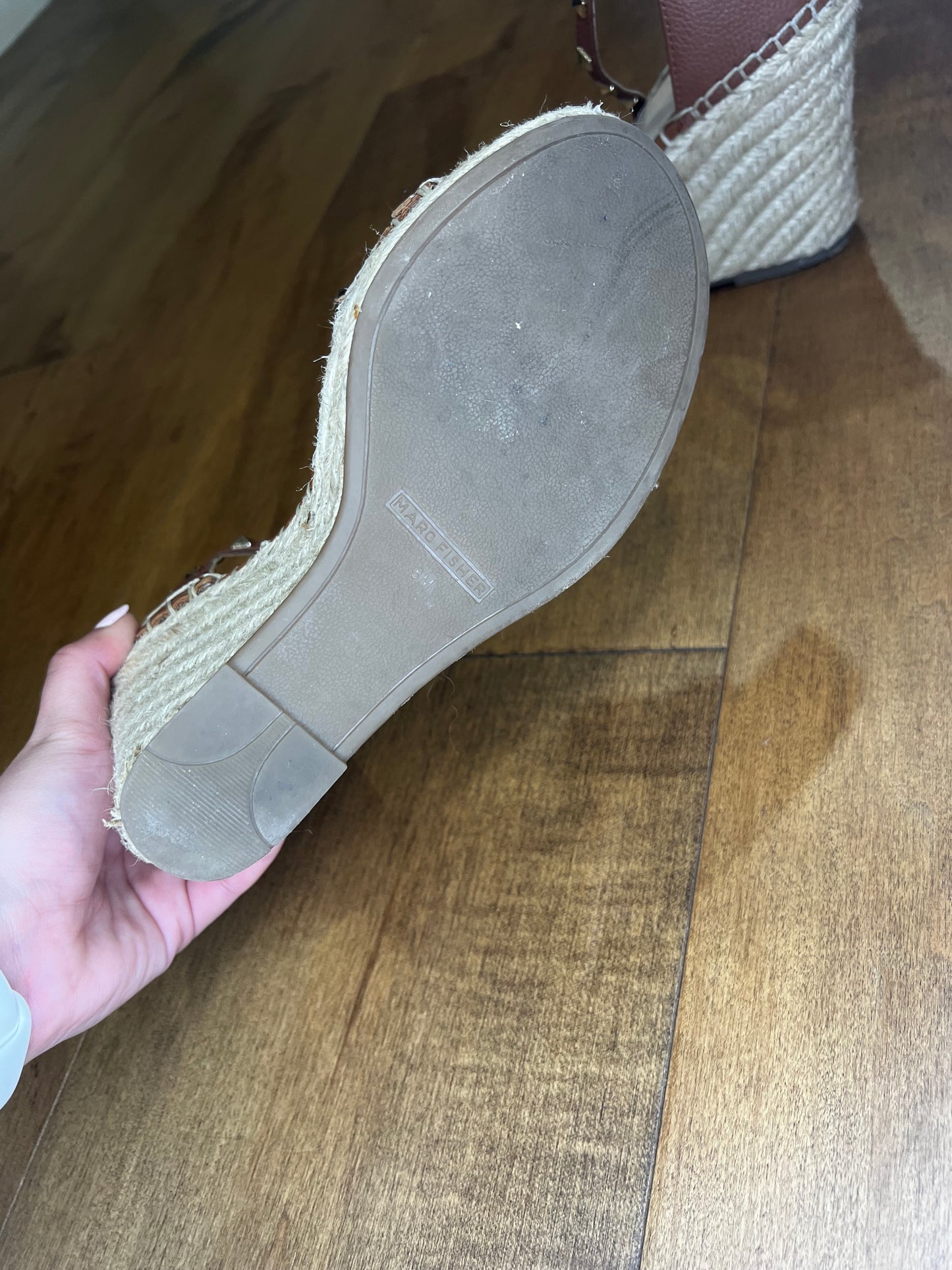 Marc Fisher Studded Wedges- Sz 8