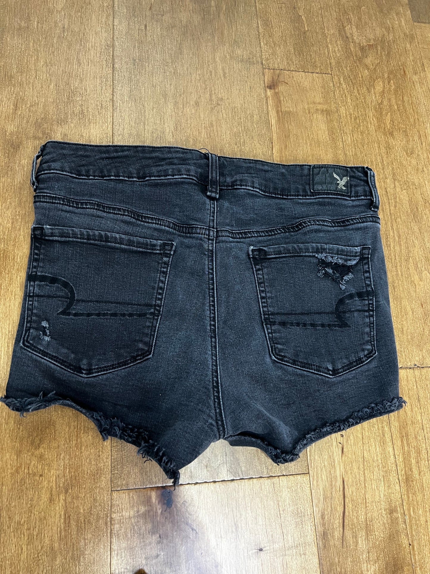 American Eagle Black Denim Shorts- Sz 12