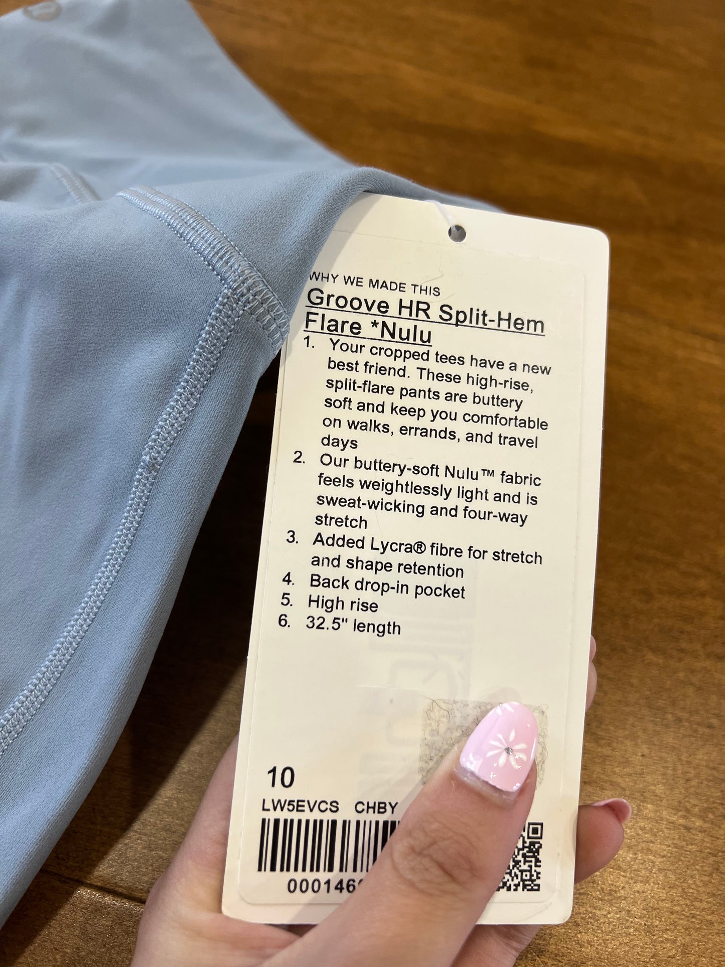 Lululemon NWT Groove HR Split Hem Flare Nulu- Sz 10