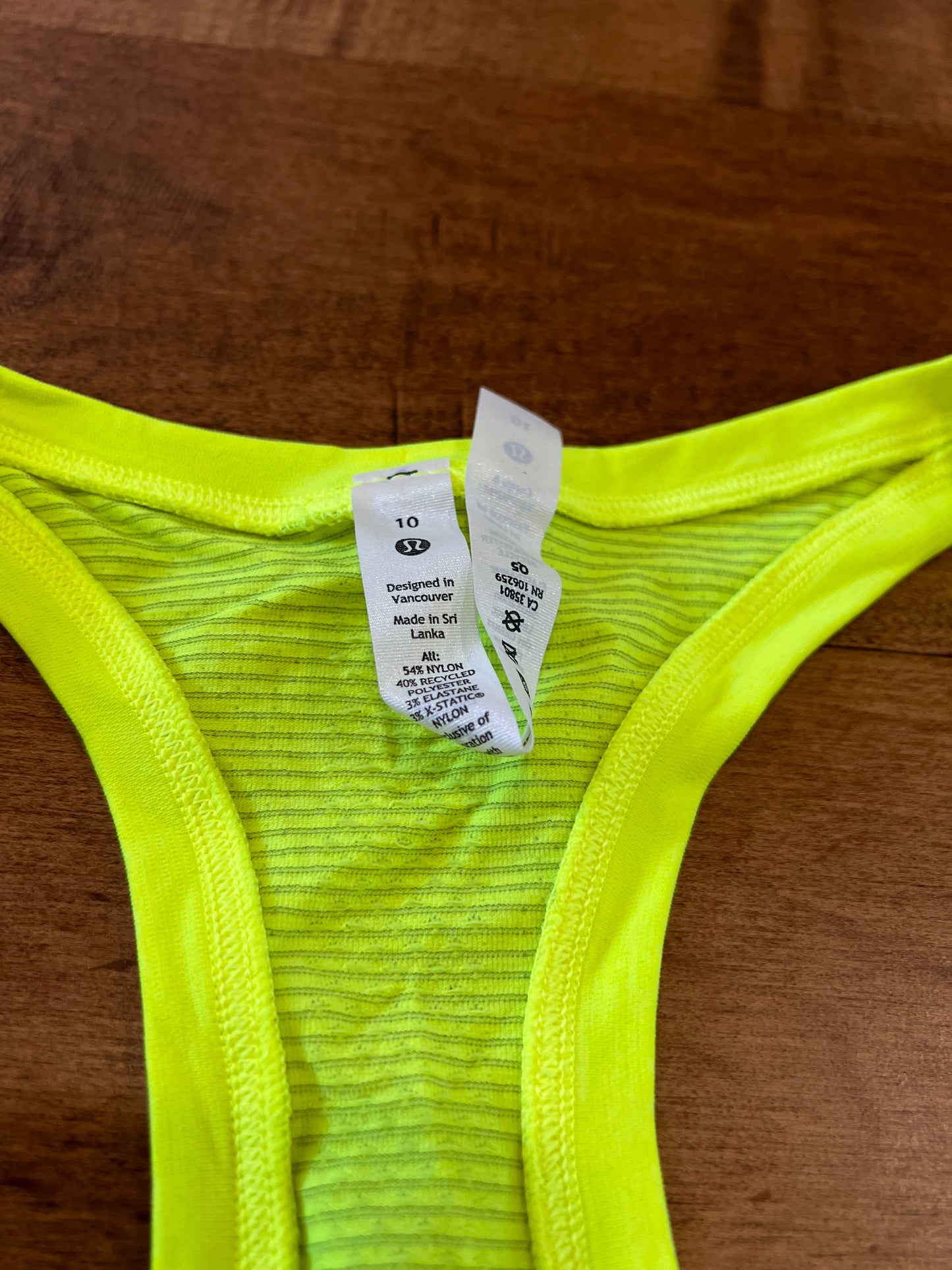 Lululemon NWT Swiftly Tank Top 2.0- Sz 10
