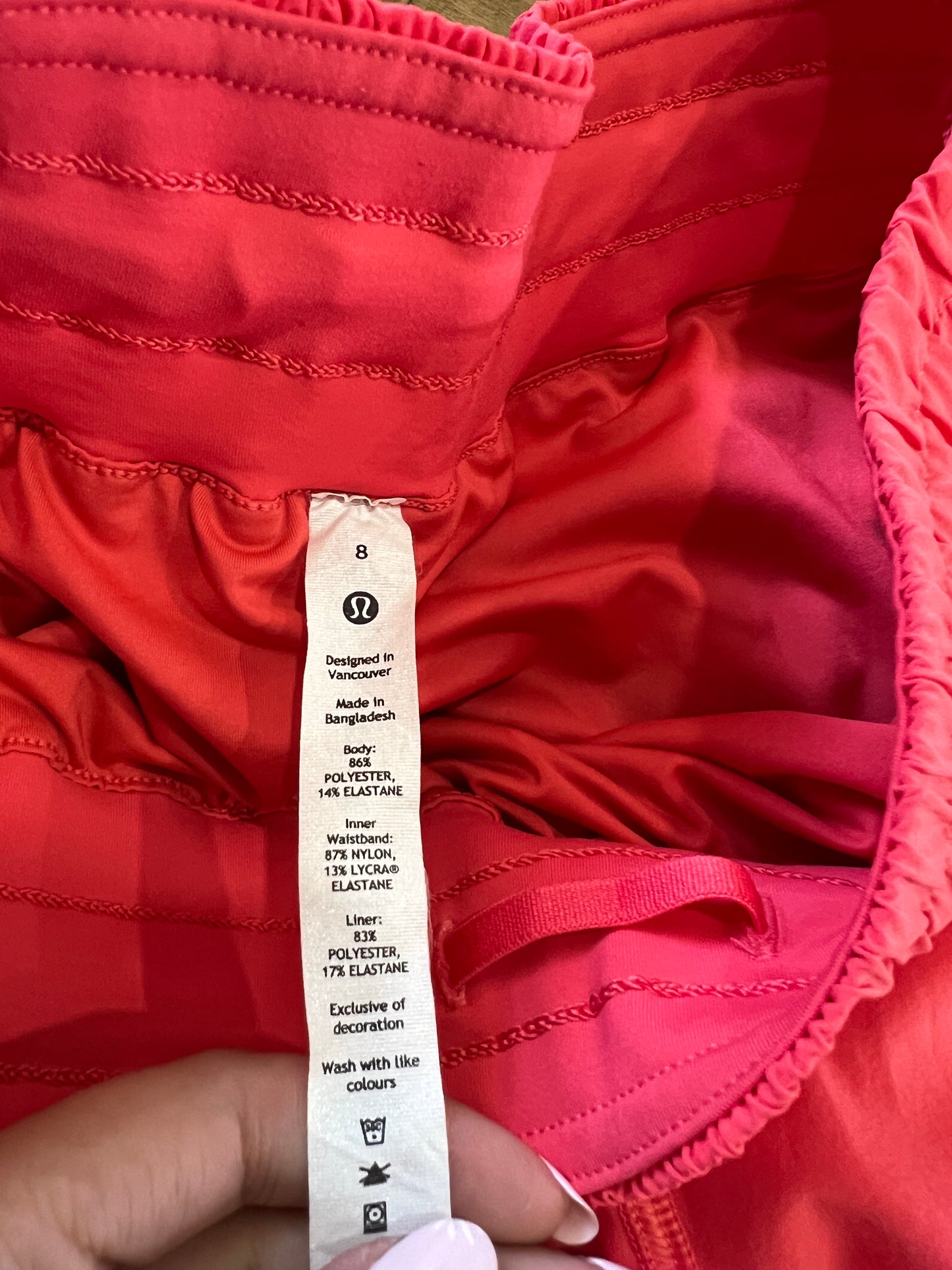 Lululemon Track That Short- Sz 8