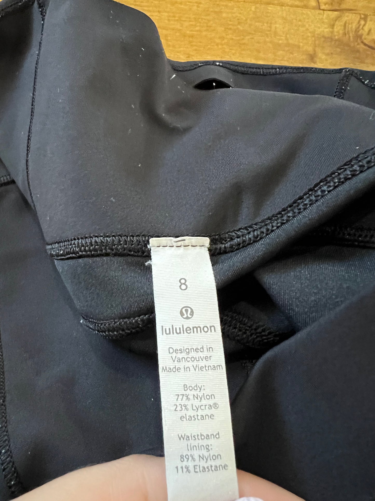 Lululemon Black Everlux In Movement Leggings- Sz 8