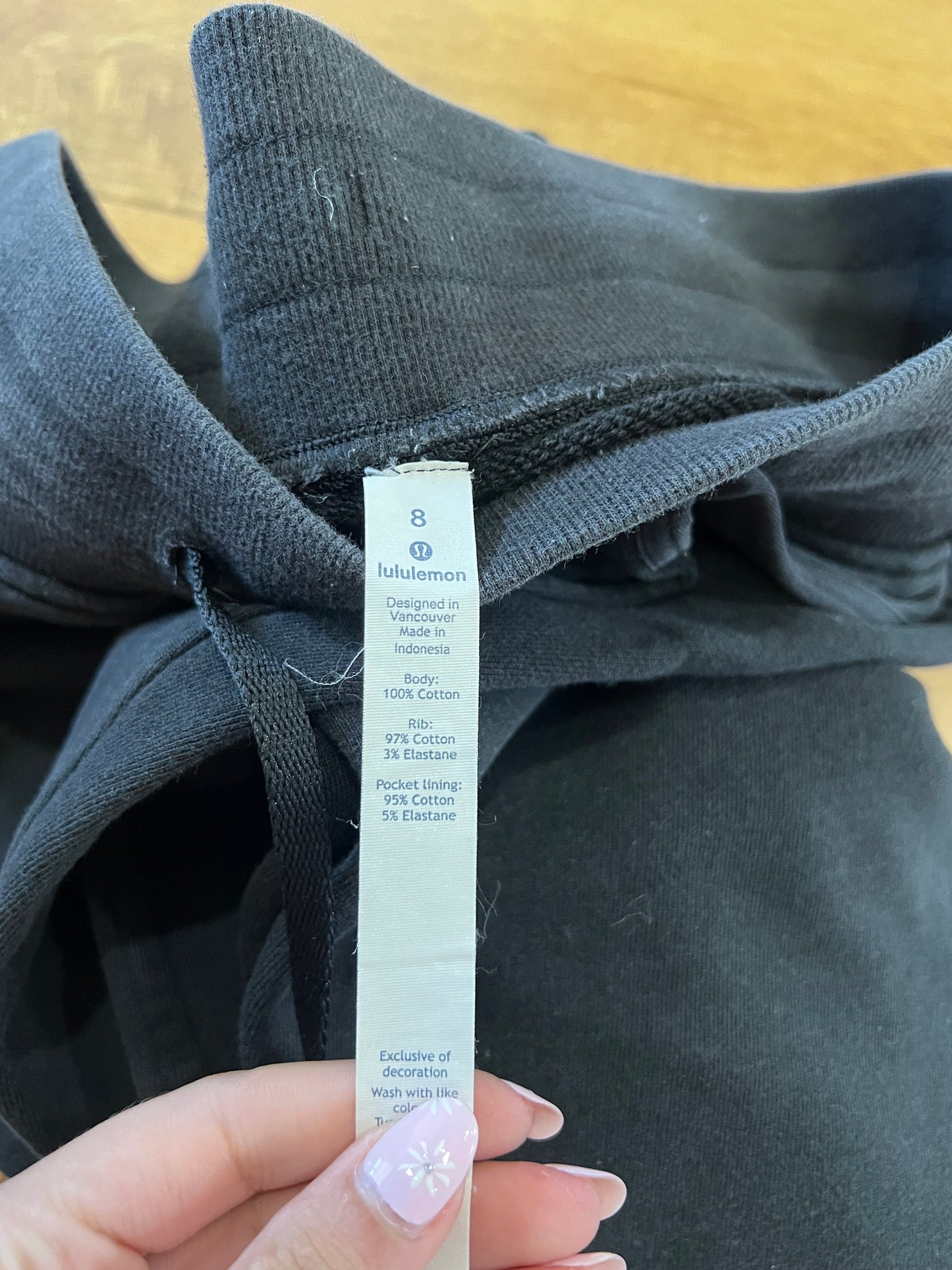 Lululemon Black Jogger- Sz 8