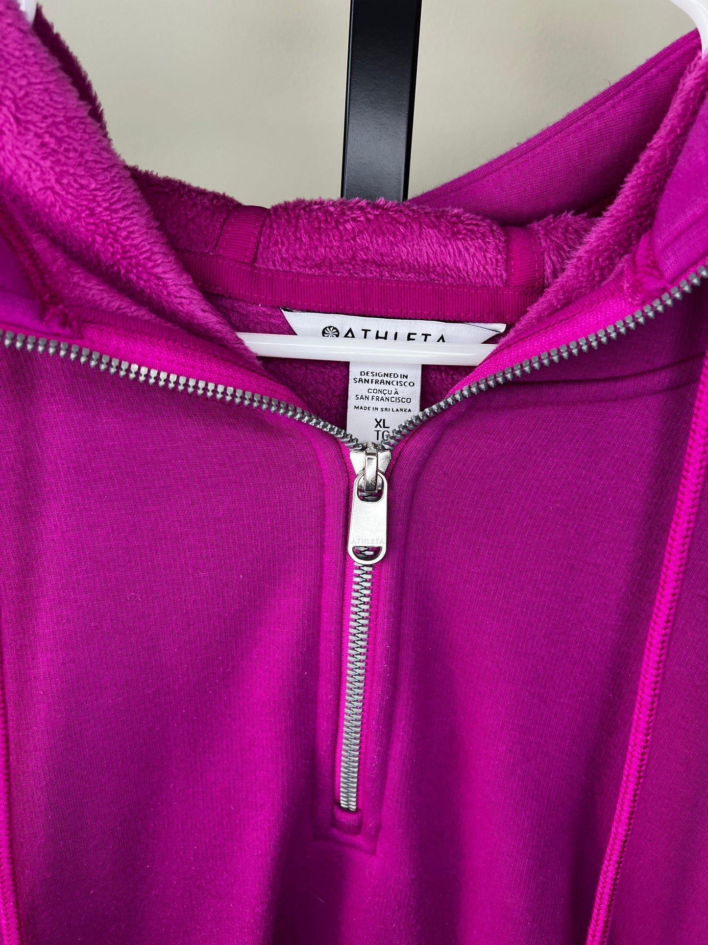 Athleta Fleece Quarter Zip- Sz XL