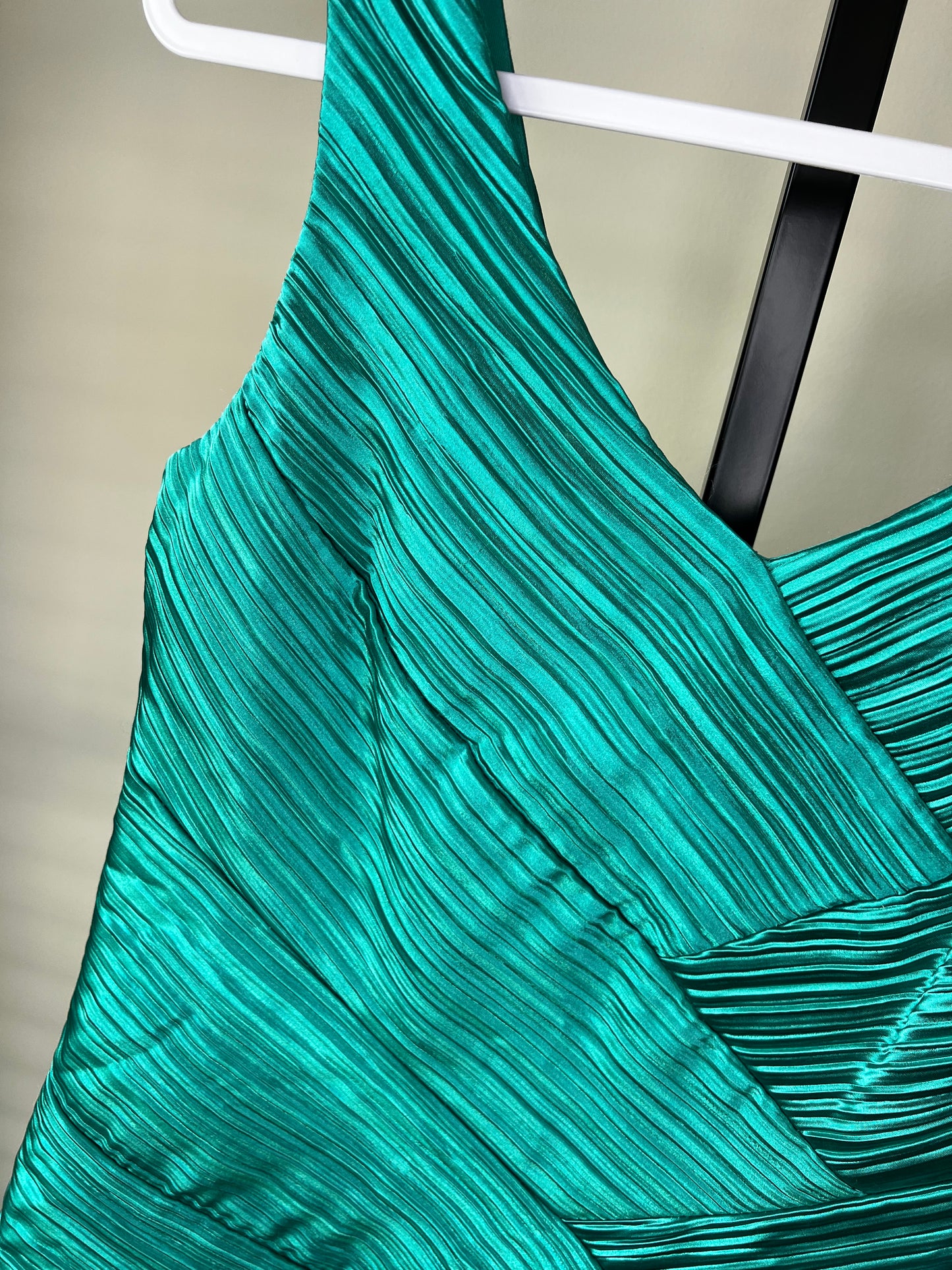 Max & Cleo Teal Fitted Mini Dress