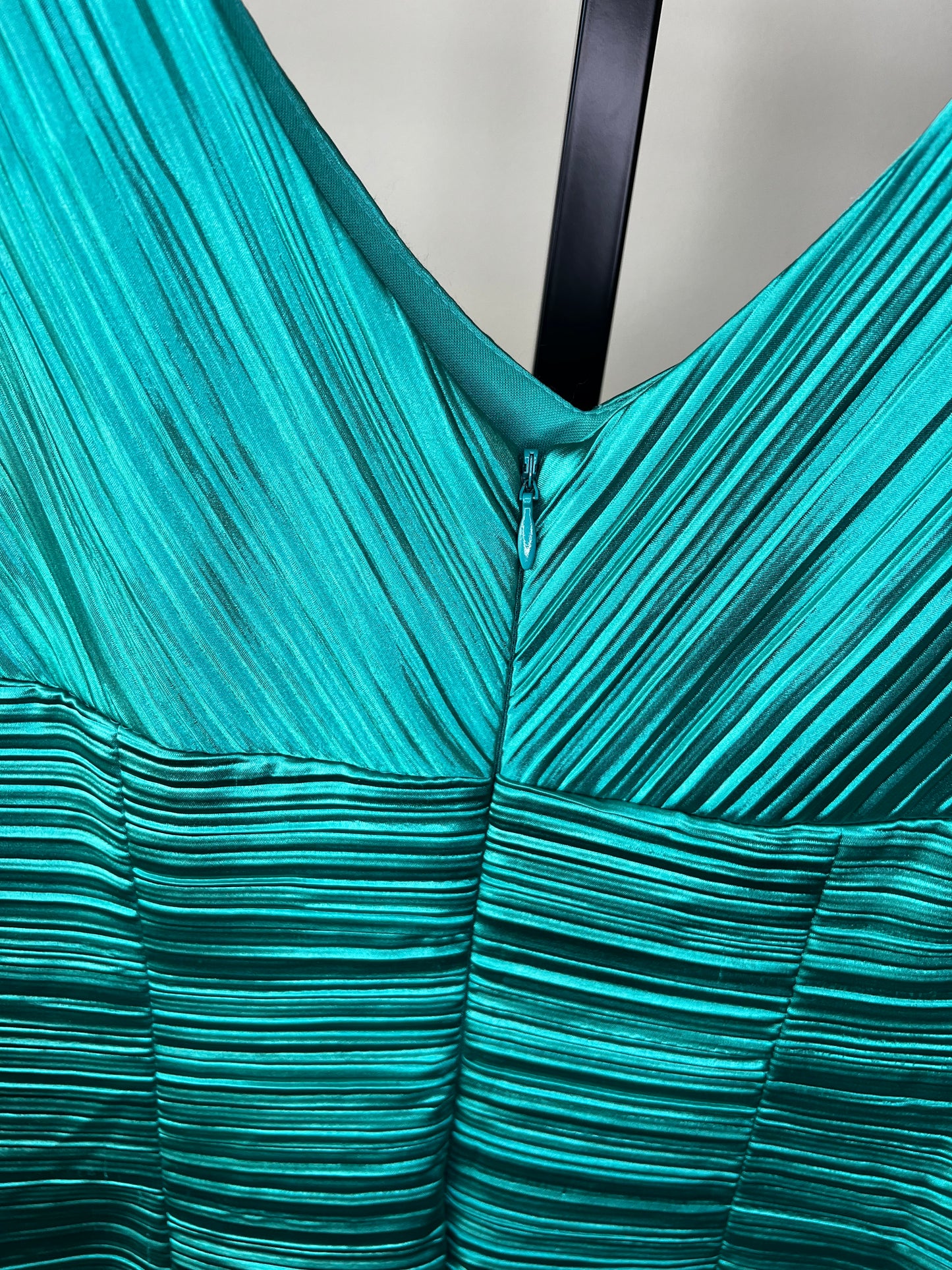 Max & Cleo Teal Fitted Mini Dress
