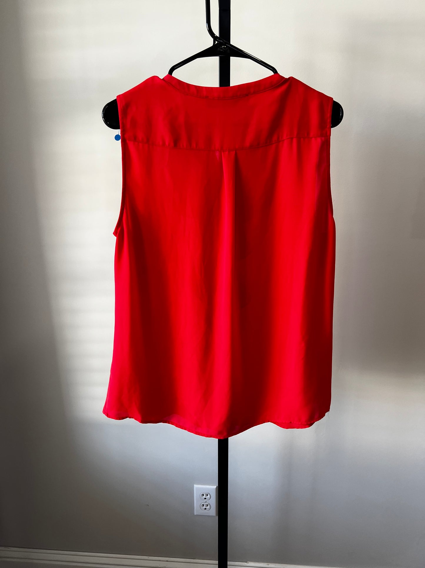 Karl Lagerfeld Red Ruffle Top- Sz L