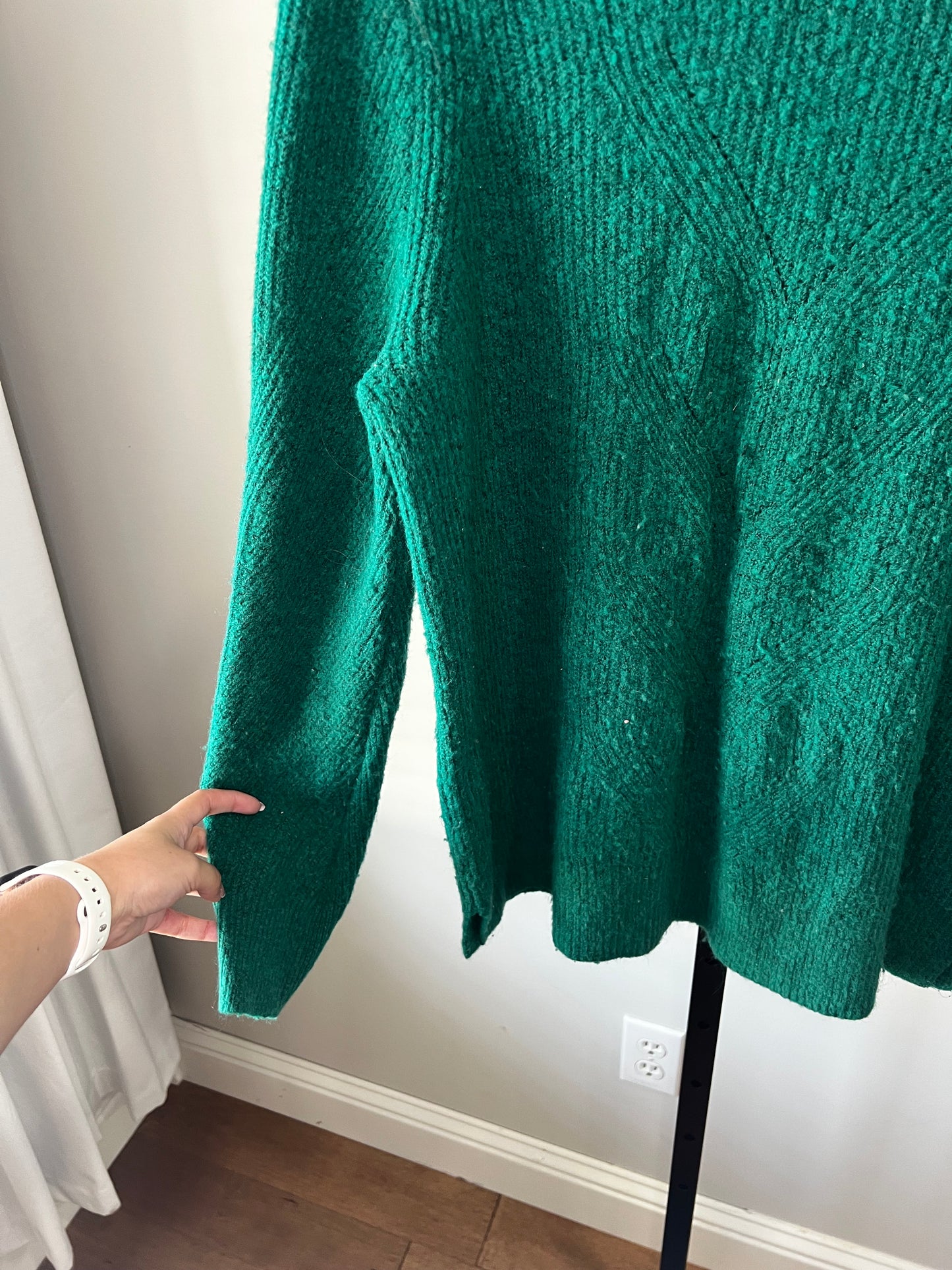 Loft Green Sweater- Sz L