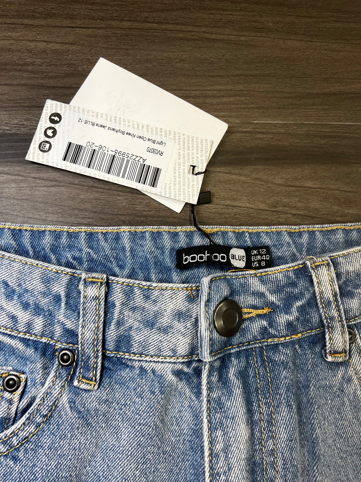Boohoo Boyfriend Distressed Jeans