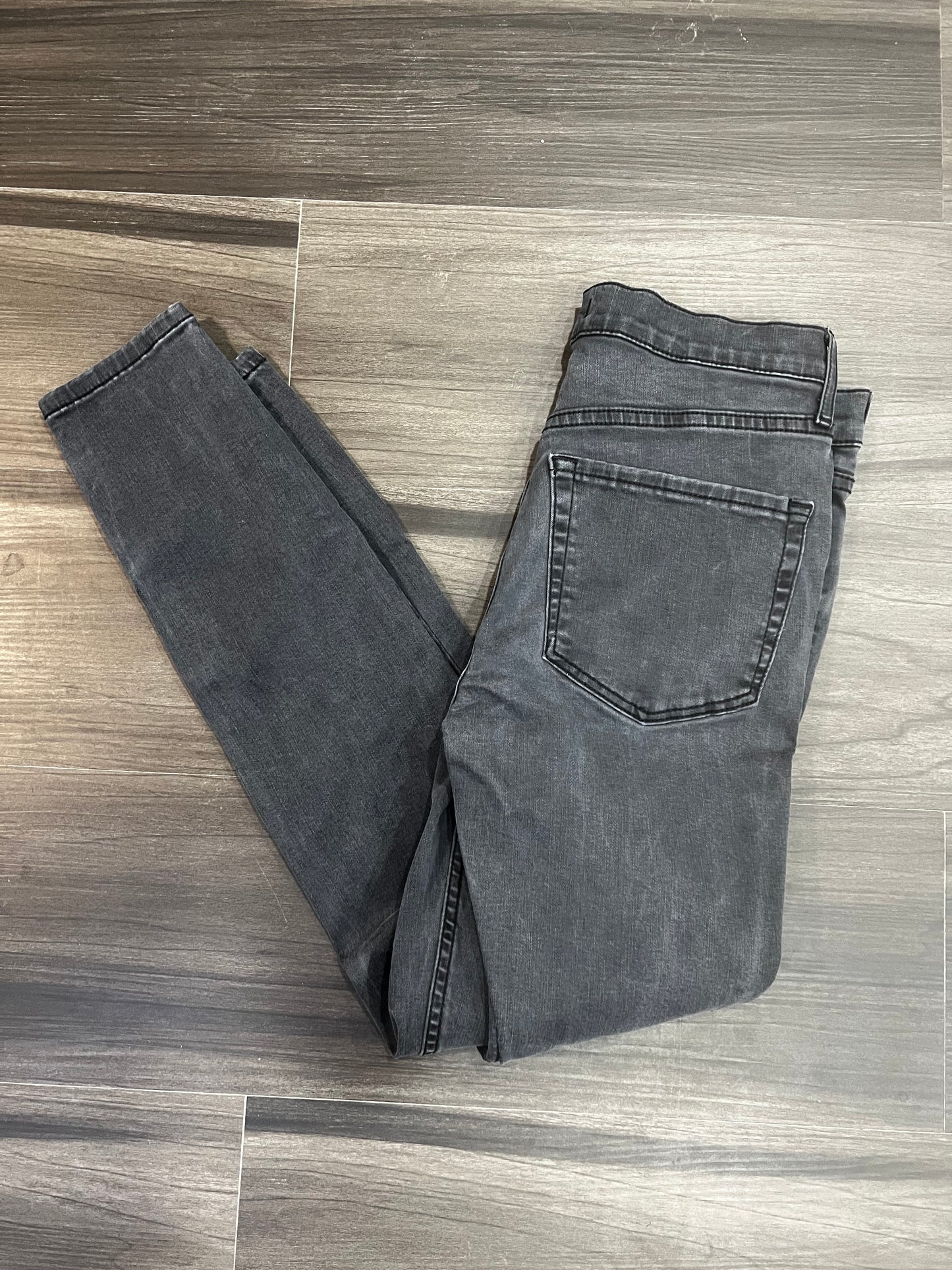 We The Free, Free People Black Distressed Skinny Jeans
