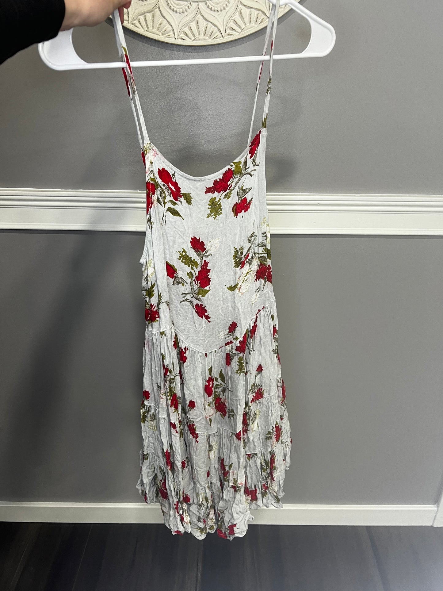 Free People Floral Open Back Dress